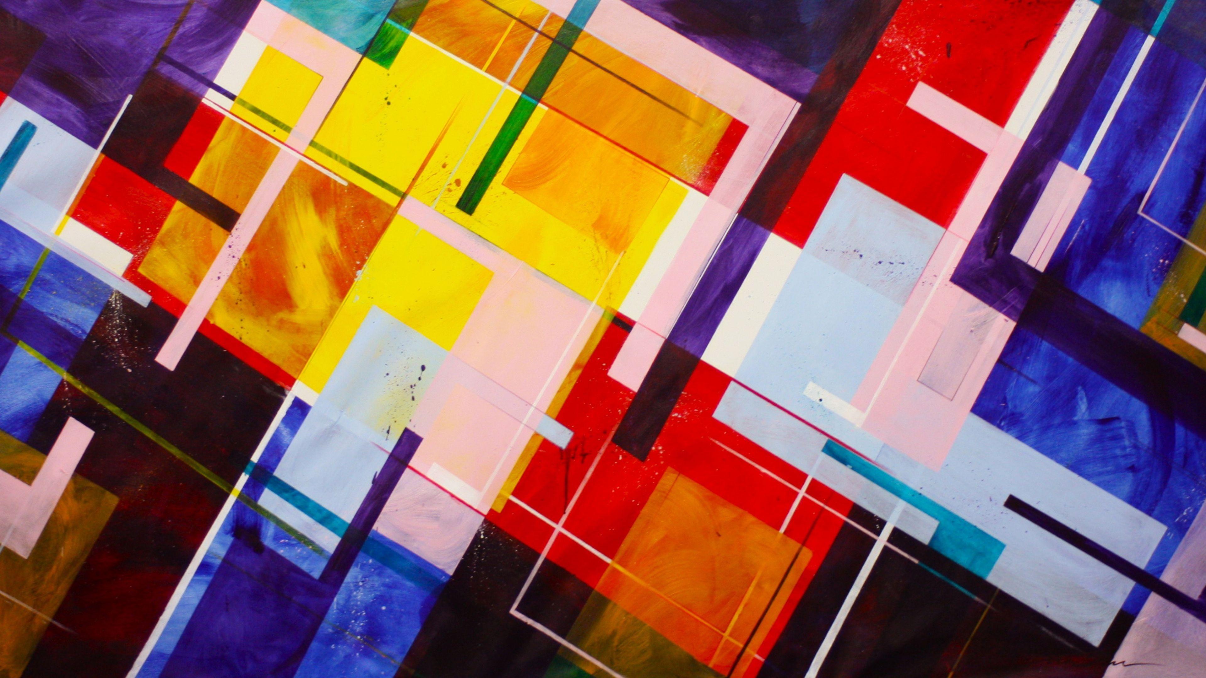 3840x2160 Colorful Abstract Art Wallpaper