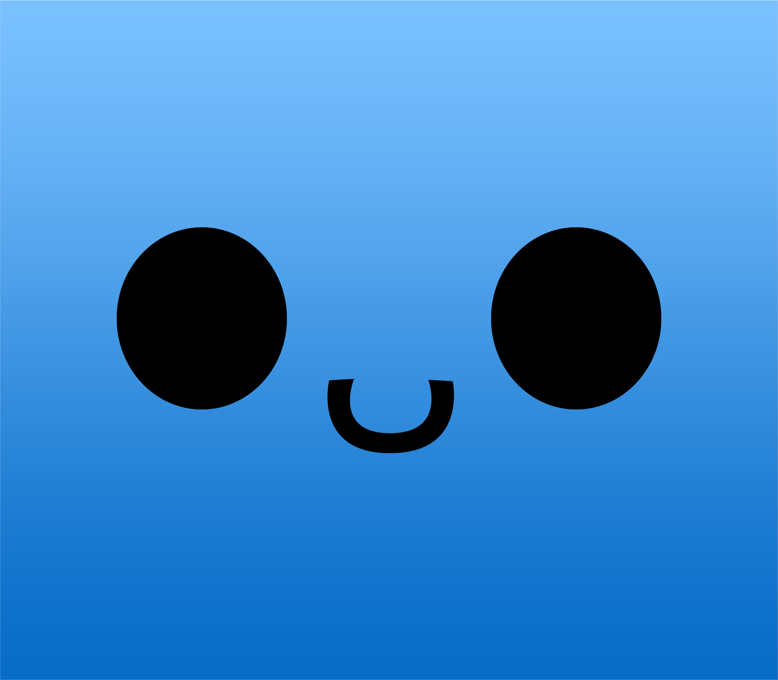 1600x1400 Blue Cute Wallpaper