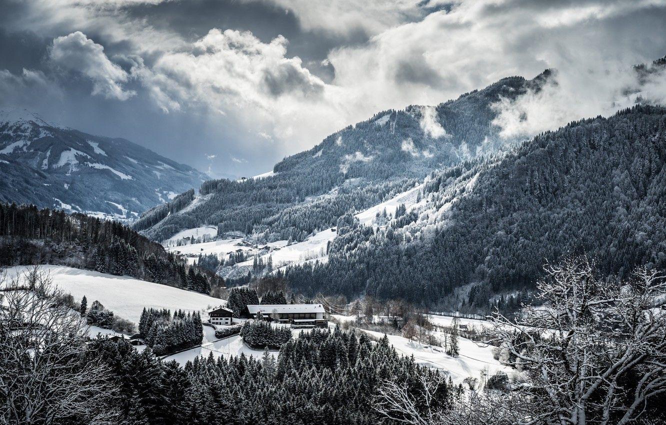 1332x850 Wallpaper Home, Winter, Mountains, Snow, Forest, The slopes image
