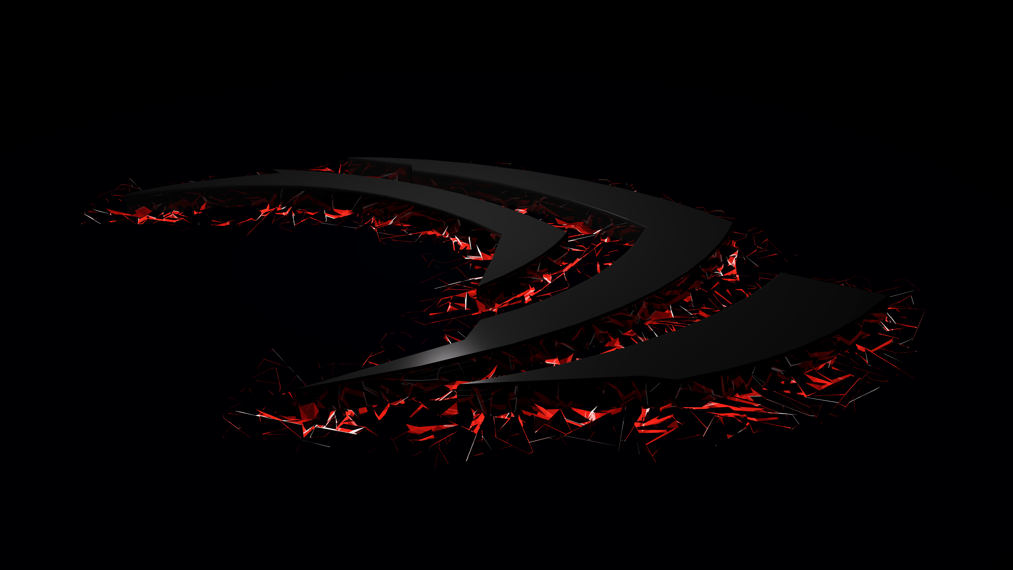 3840x2160 Wallpaper: Nvidia Brake Black Red 4K