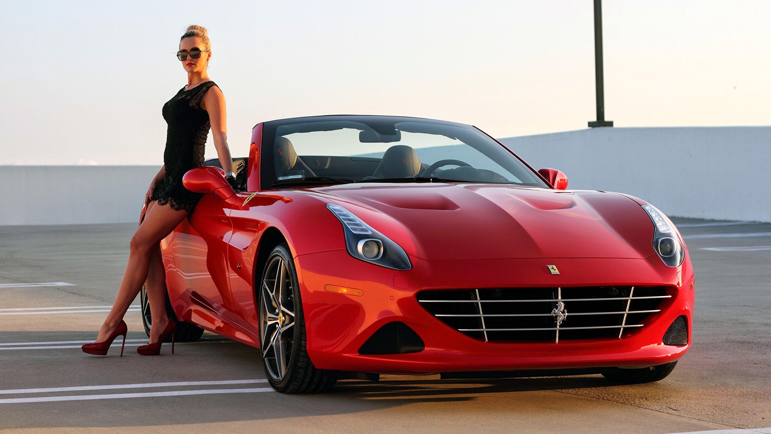 2560x1440 Desktop Wallpaper Ferrari California Convertible Red 2560x1440