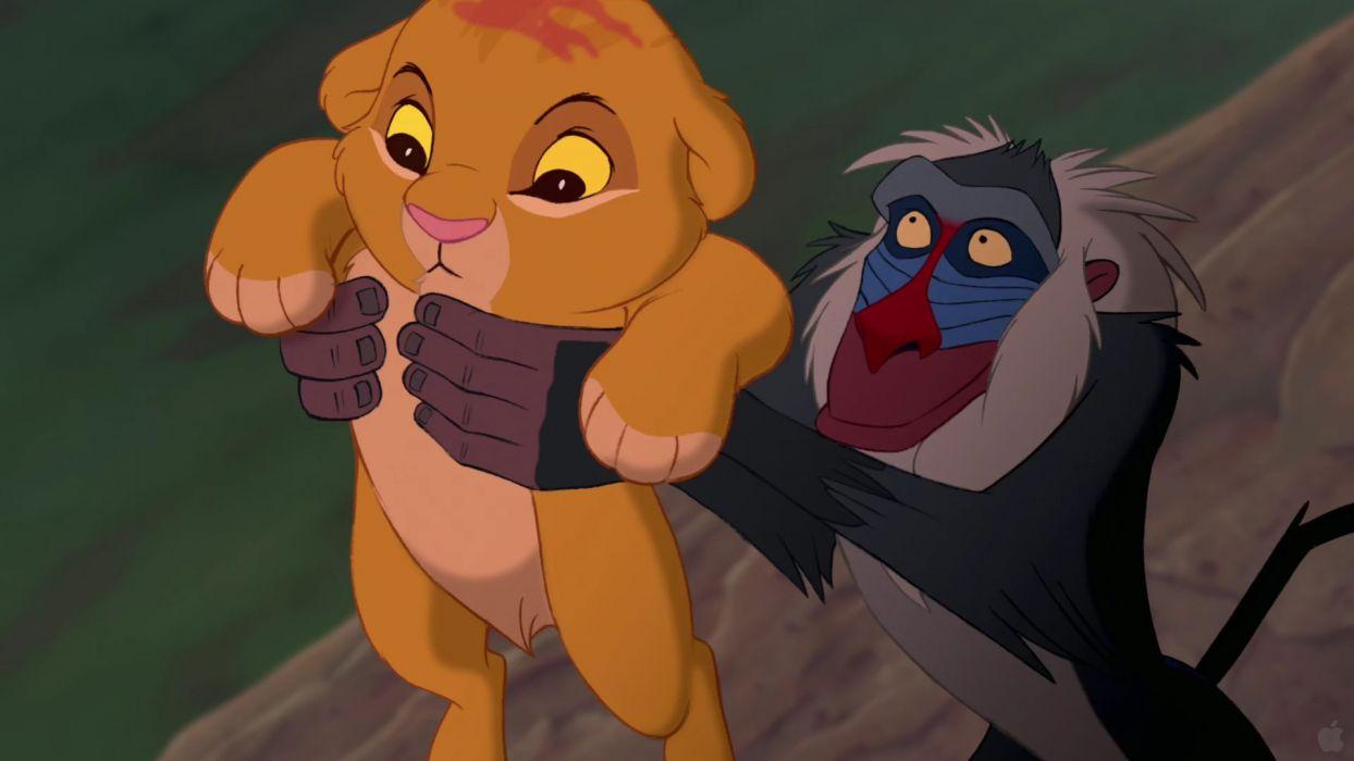 1244x700 Cartoons Disney Company simba The Lion King Rafiki wallpaper