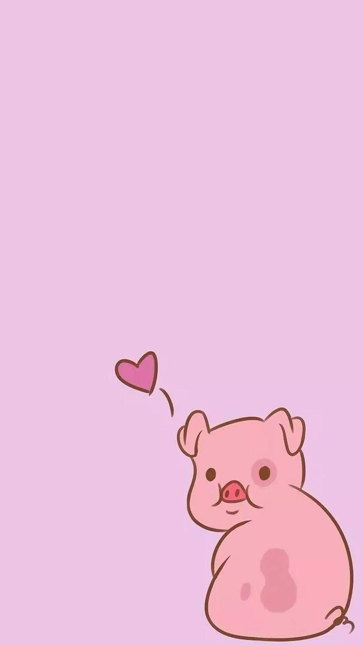 721x1280 Cute animal pig wallpaper