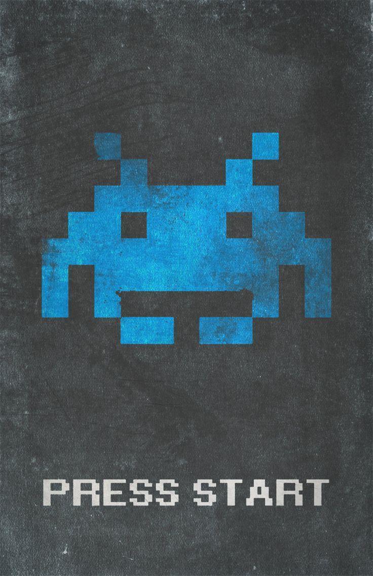 736x1137 Galaga video games poster designs by Dylan West. - #Designs #Dylan