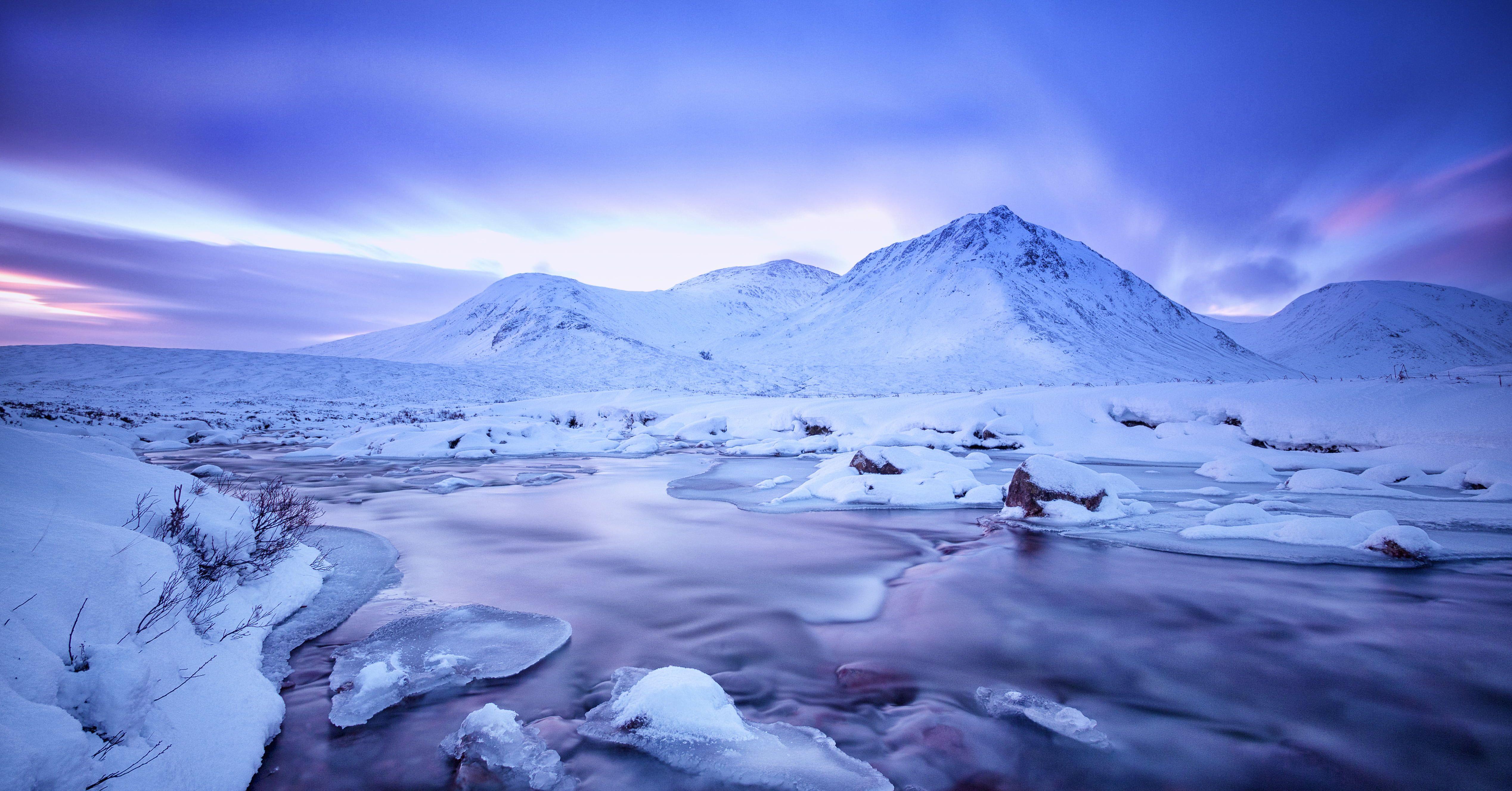5073x2656 White filled mountains, creise, scotland HD wallpaper. Wallpaper
