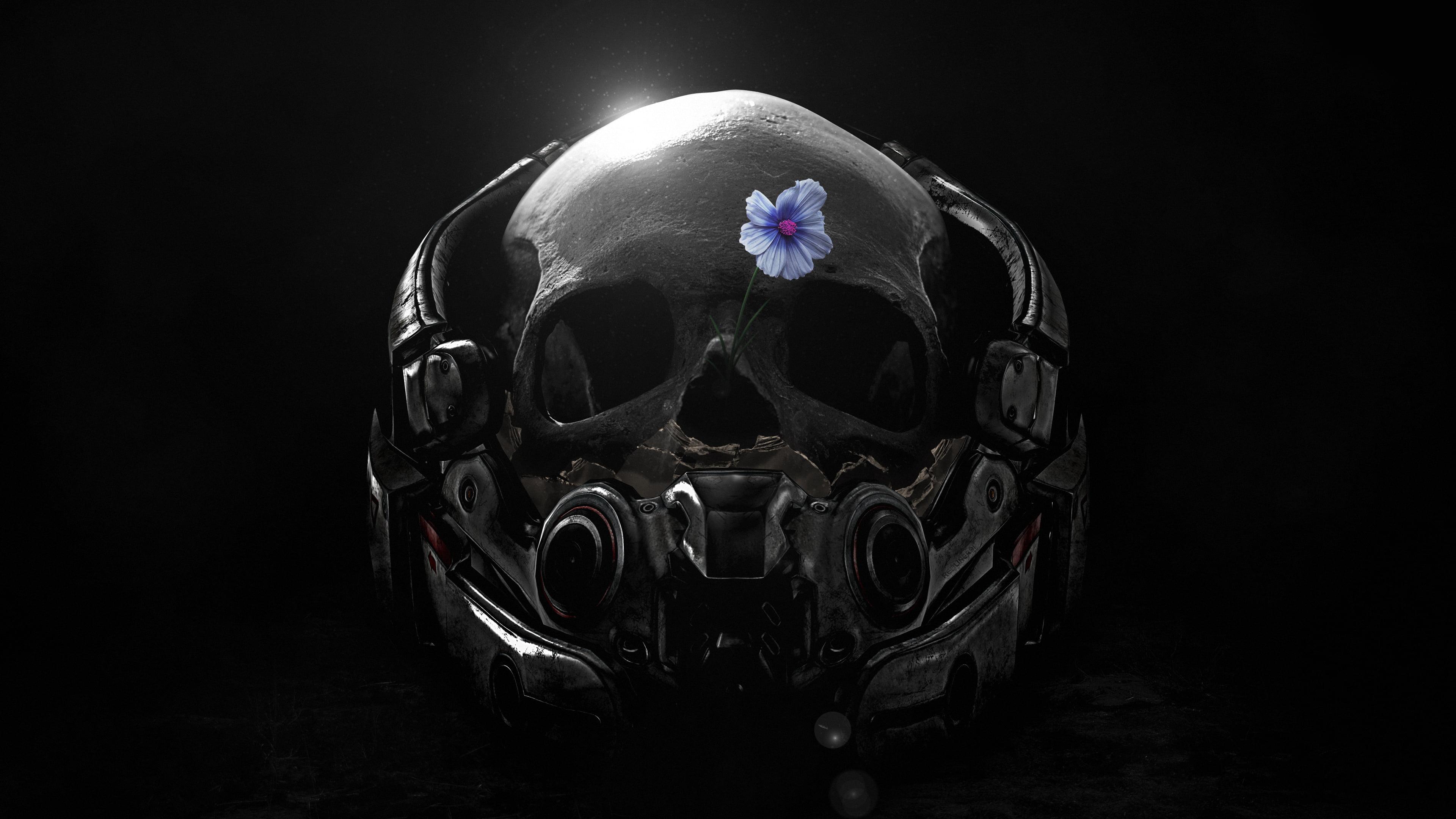 3840x2160 Black Wallpaper Skull SEARCH IMAGE