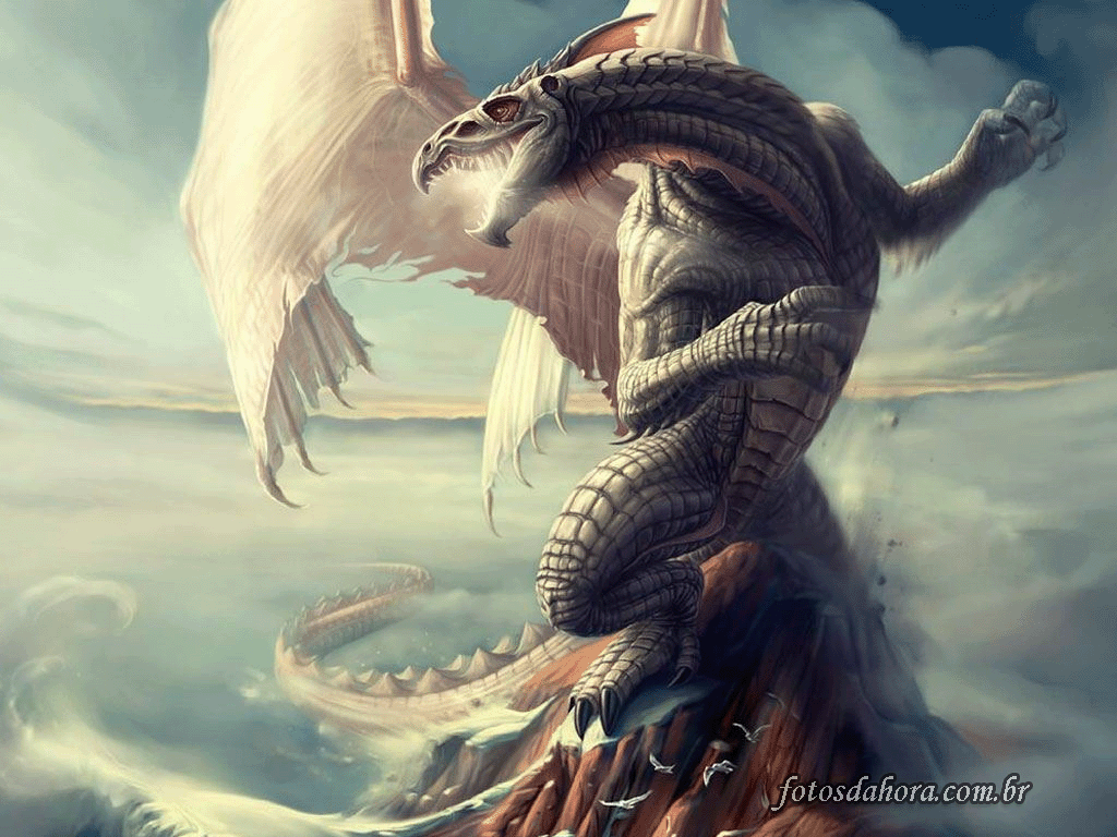 1024x768 Wraith of the Mist Dragon RPG image Frosty white! Dragon, that is