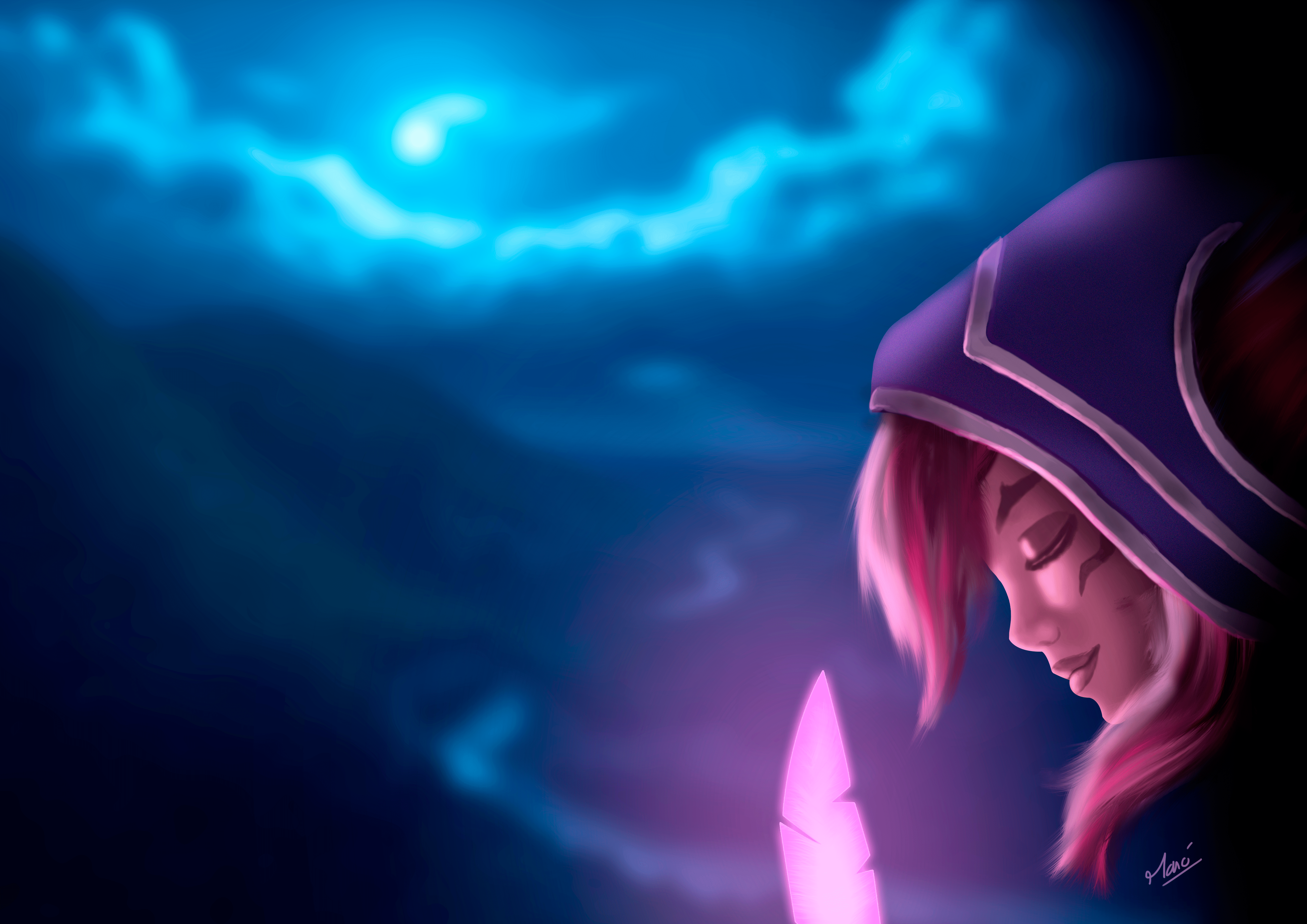 4961x3508 Xayah (League of Legends) HD Wallpaper