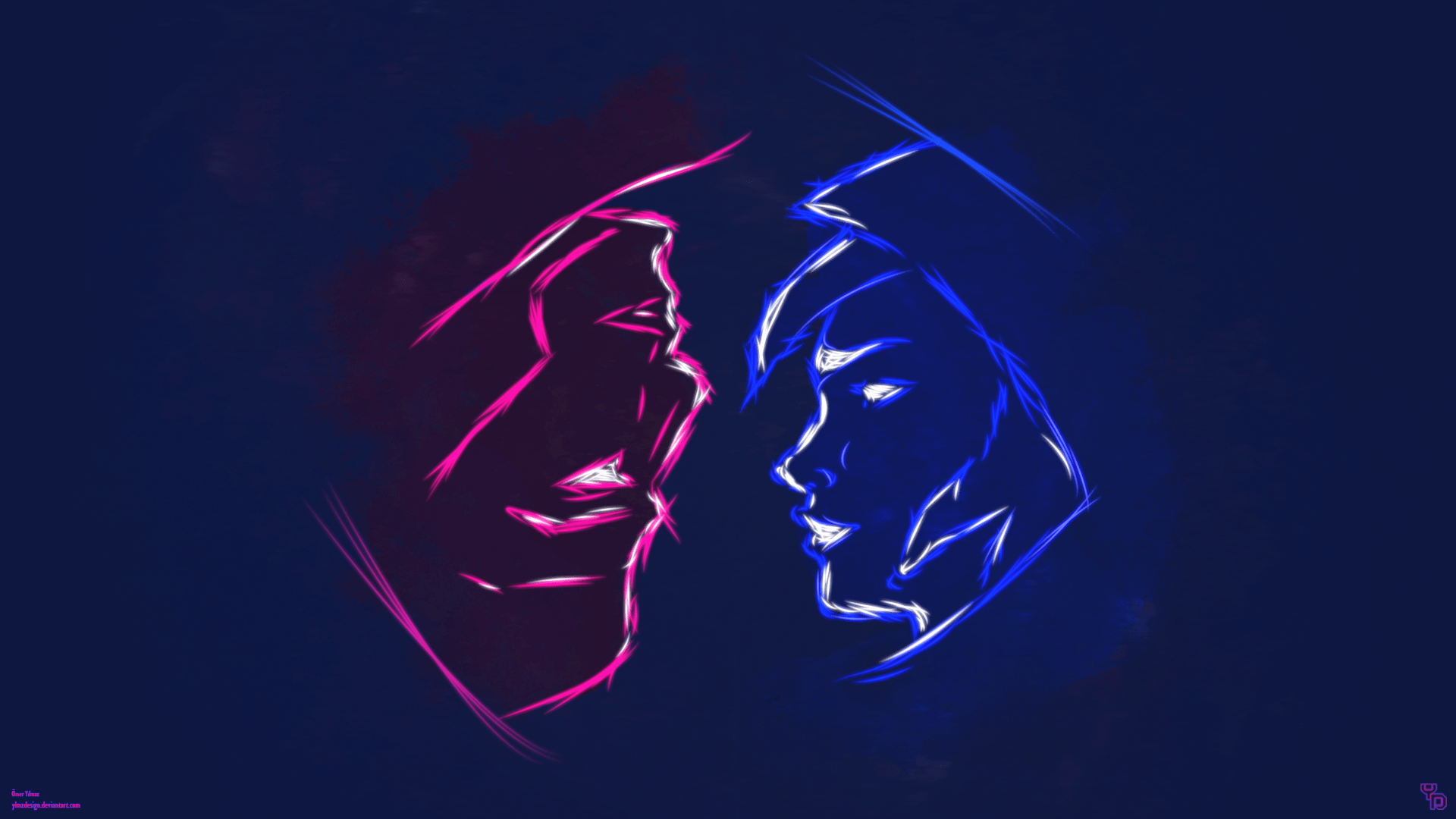 1920x1080 Rakan and Xayah Wallpaper illustration