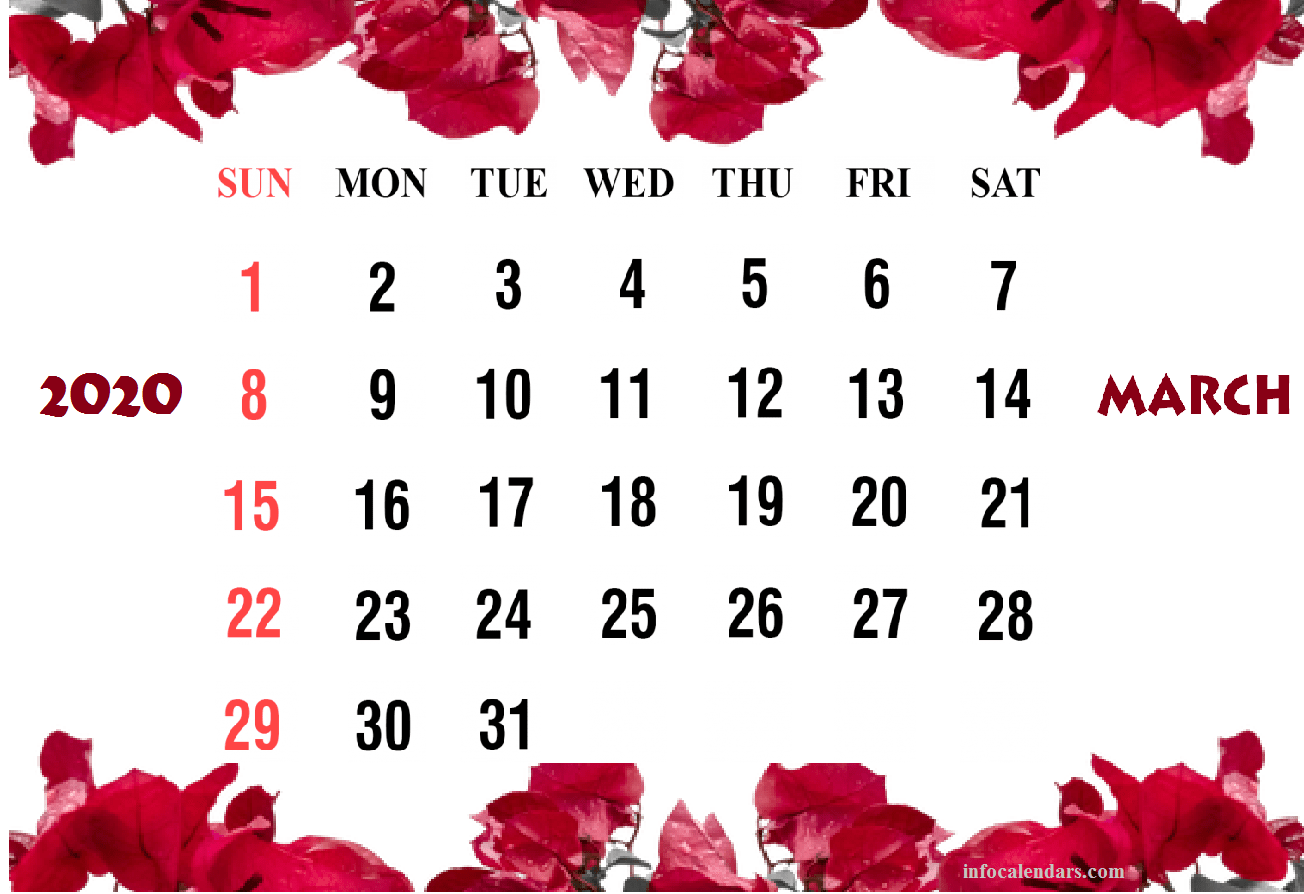 1304x894 Cute March 2020 Calendar Helps You In Professional Work