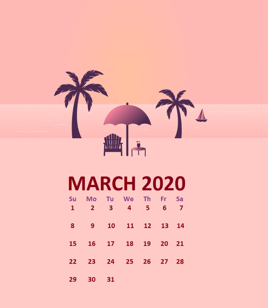 892x1024 March 2020 Calendar Wallpaper For Desktop, Laptop, iPhone