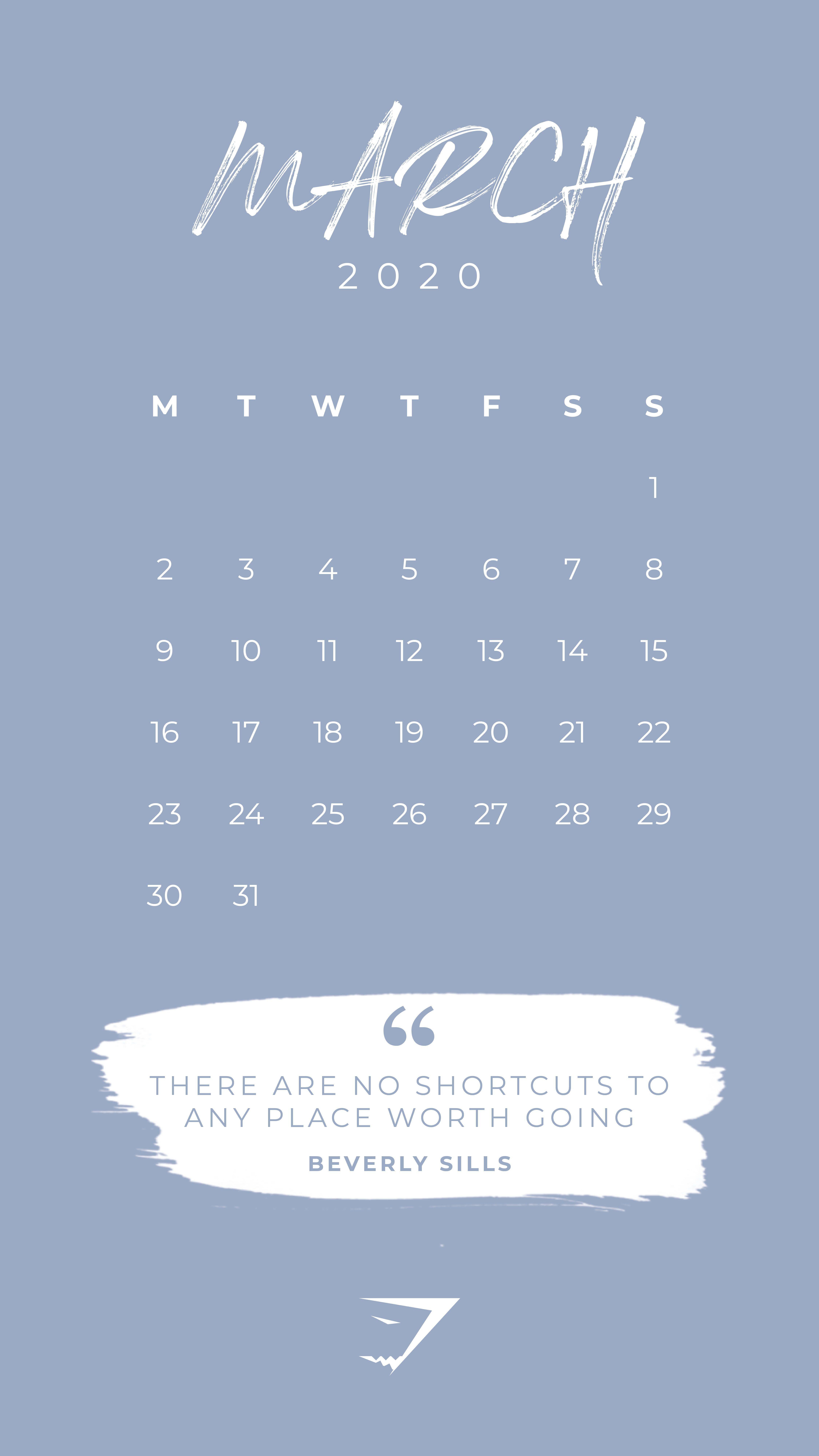 4500x8000 Terrific No Cost March 2020 calendar wallpaper Popular Printable