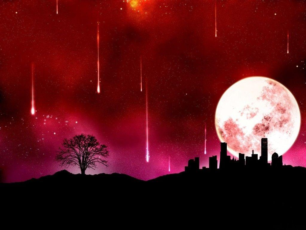 1024x768 Big Moon Backdrop Wallpaper : High Definition, High Resolution HD Wallpaper
