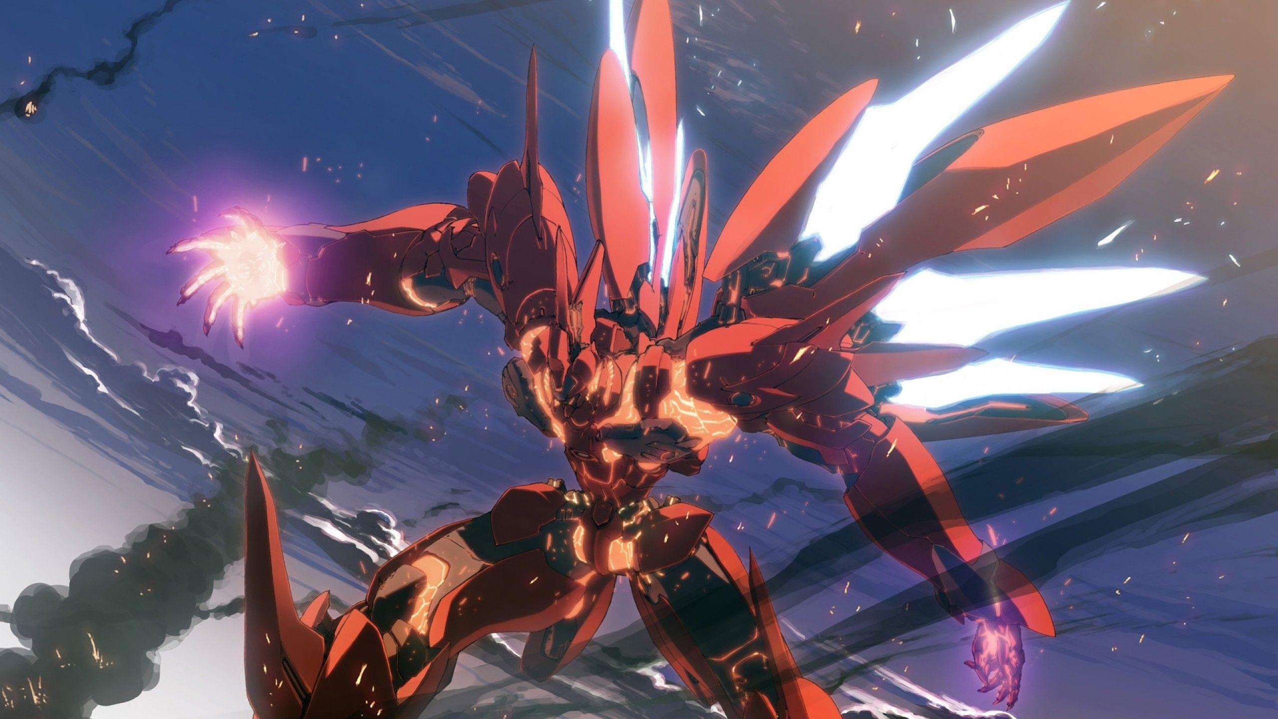 2560x1440 Anime Mecha Wallpaper