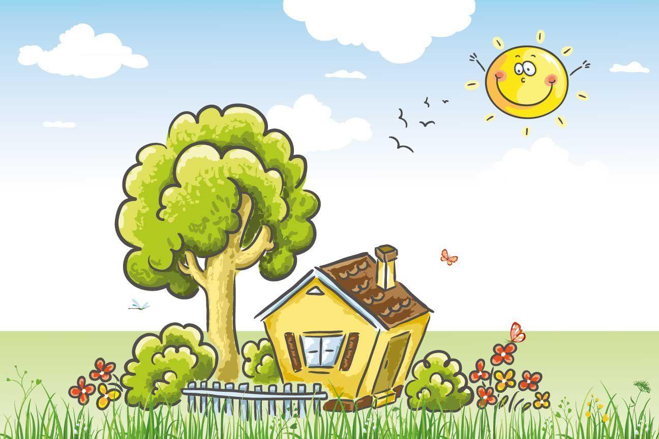 1296x864 Buy Walls and Murals Bright Summers on Farmhouse Kids Play School
