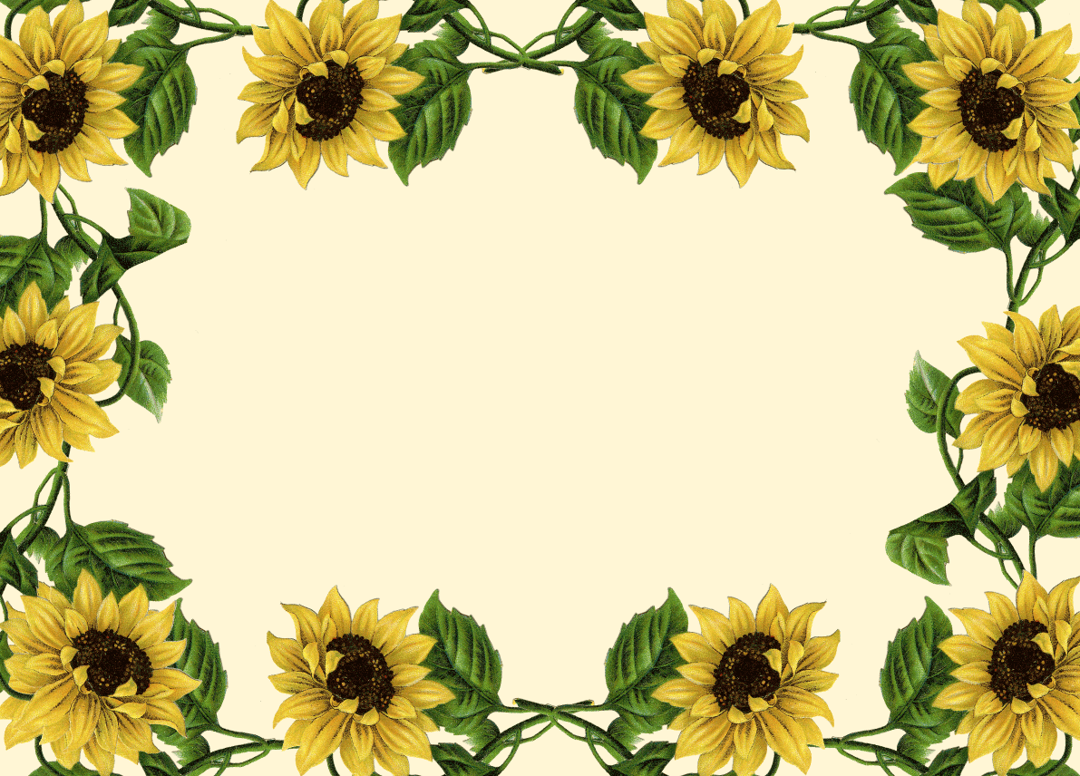1191x856 Free download Sunflower Border Clip Art Sunflower Clip Art Borders