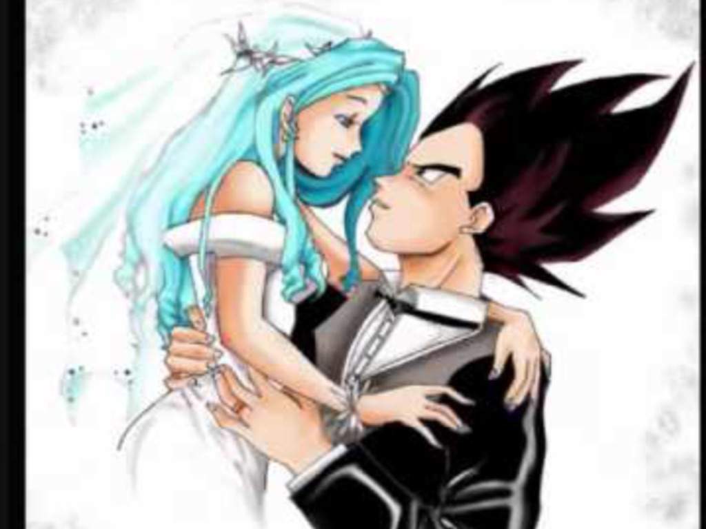 1024x768 Vegeta and Bulma wedding photo