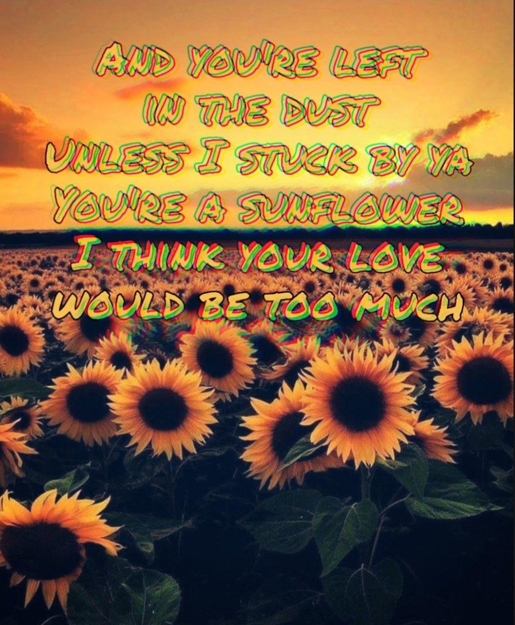 1055x1281 Sunflower Post Malone Wallpaper