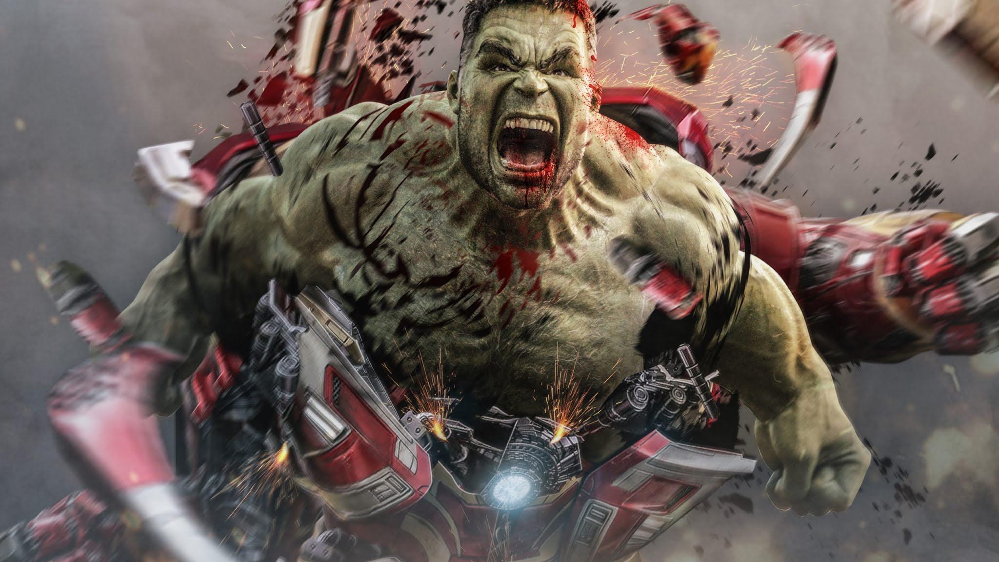 2048x1152 Hulk Bruce Banner Hulkbuster Armor