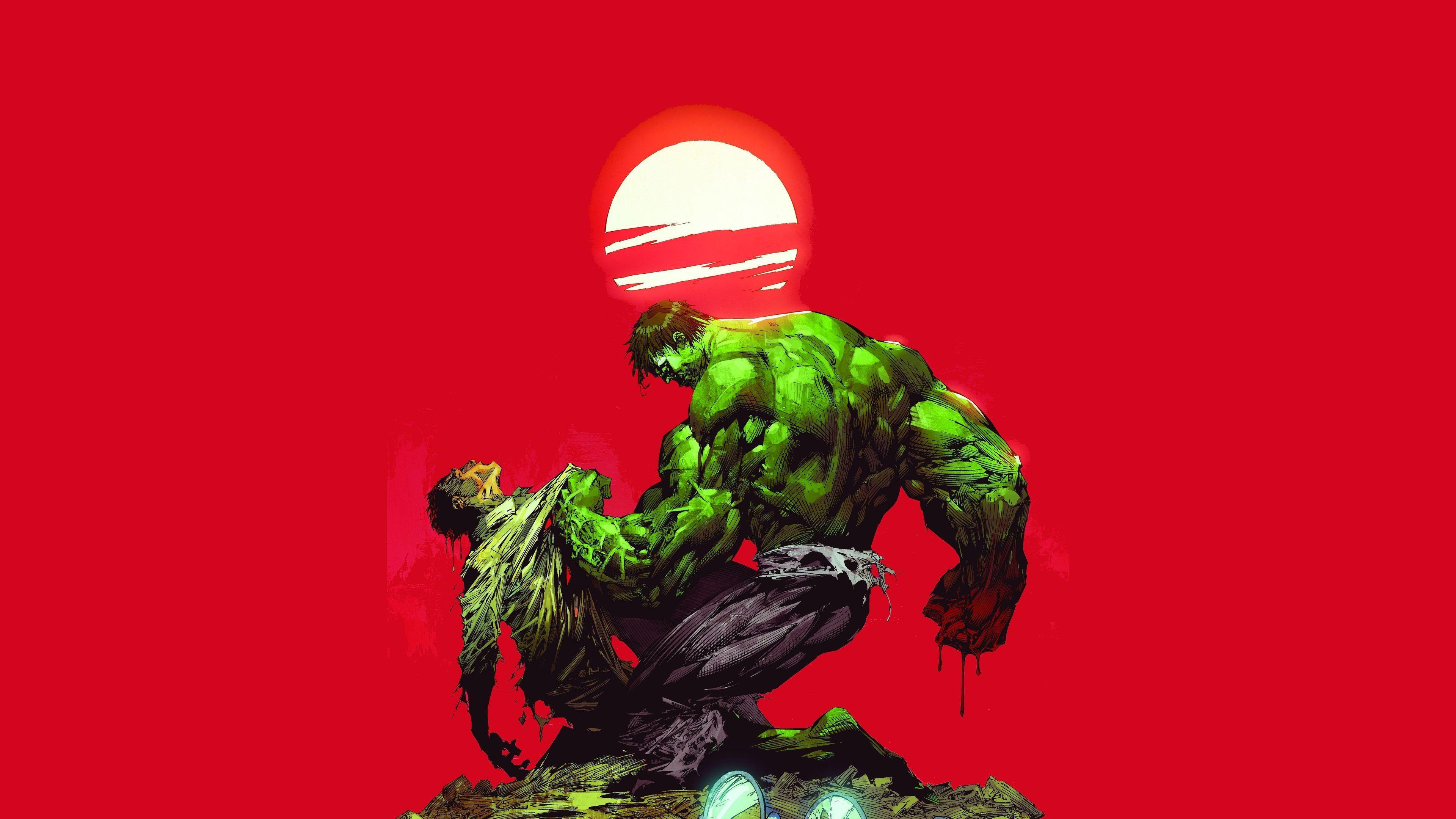 3840x2160 Wallpaper 4k Bruce Banner Vs The Hulk 4k 4k Wallpaper, 5k
