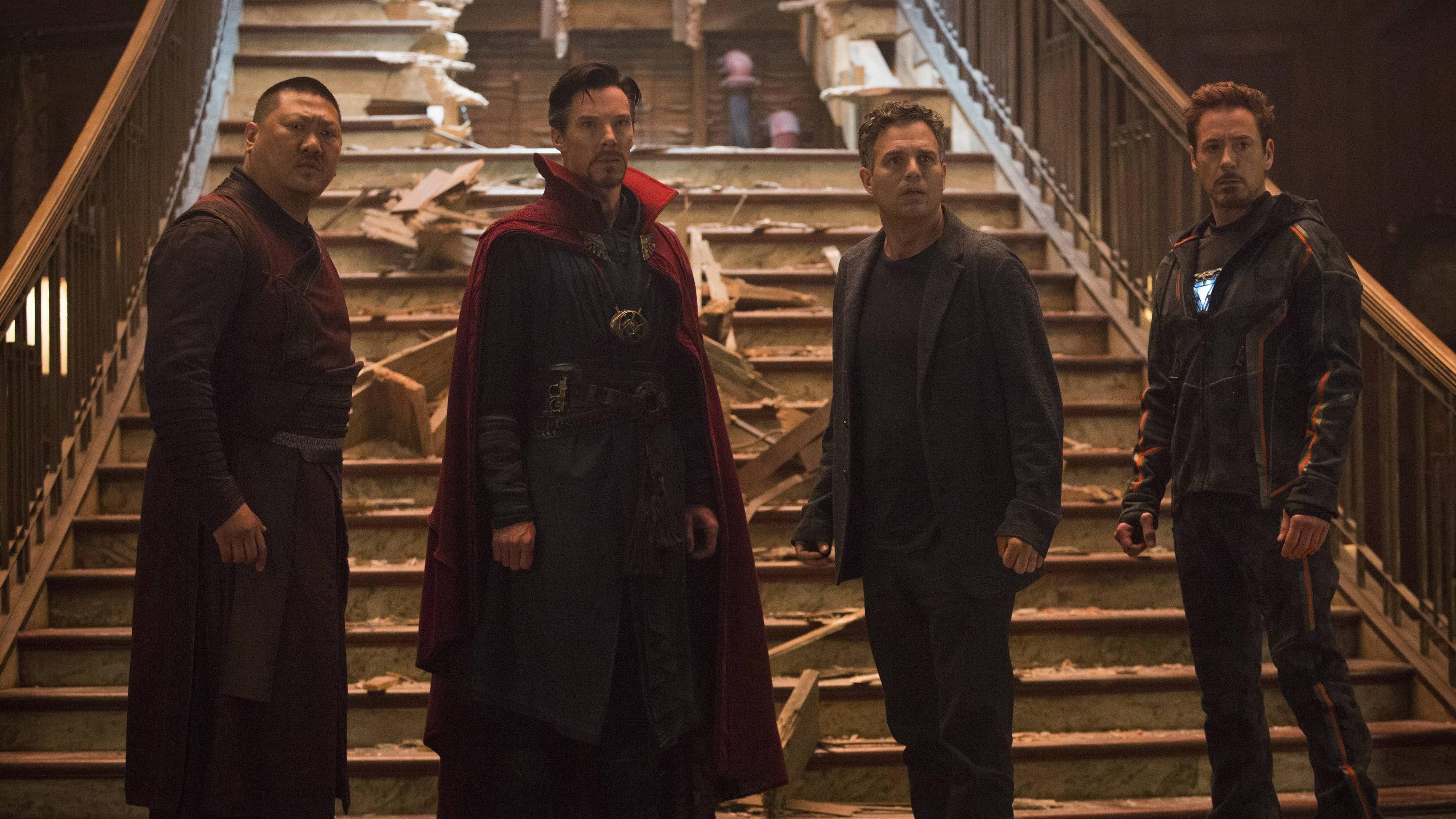 3840x2160 Avengers: Infinity War Wong Doctor Strange Bruce Banner Tony Stark