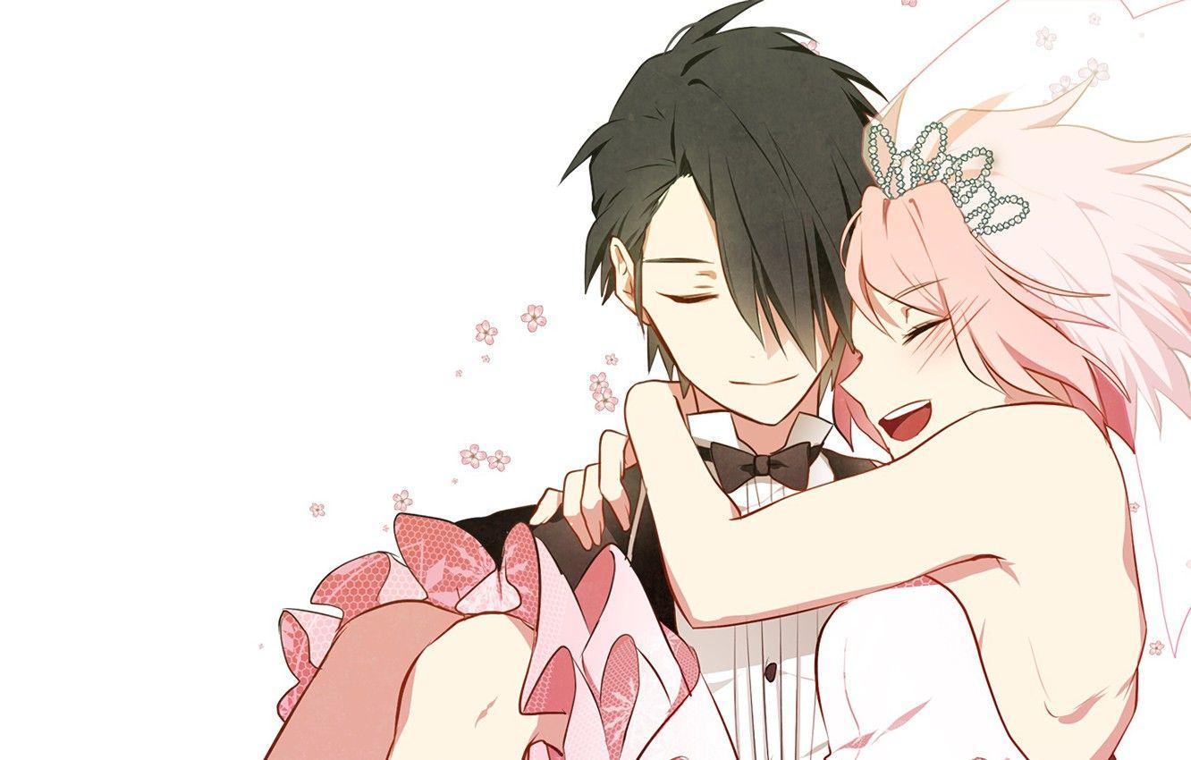 1332x850 Photo Wallpaper Romance, Anime, Art, Pair, Two, Naruto