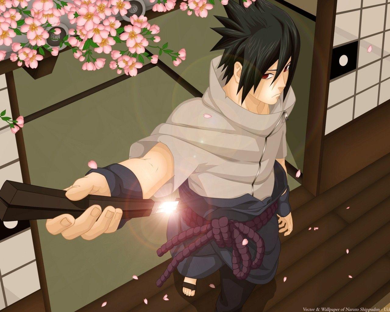 1280x1024 Download 1280x1024 Naruto, Uchiha Sasuke, Katana, Sakura