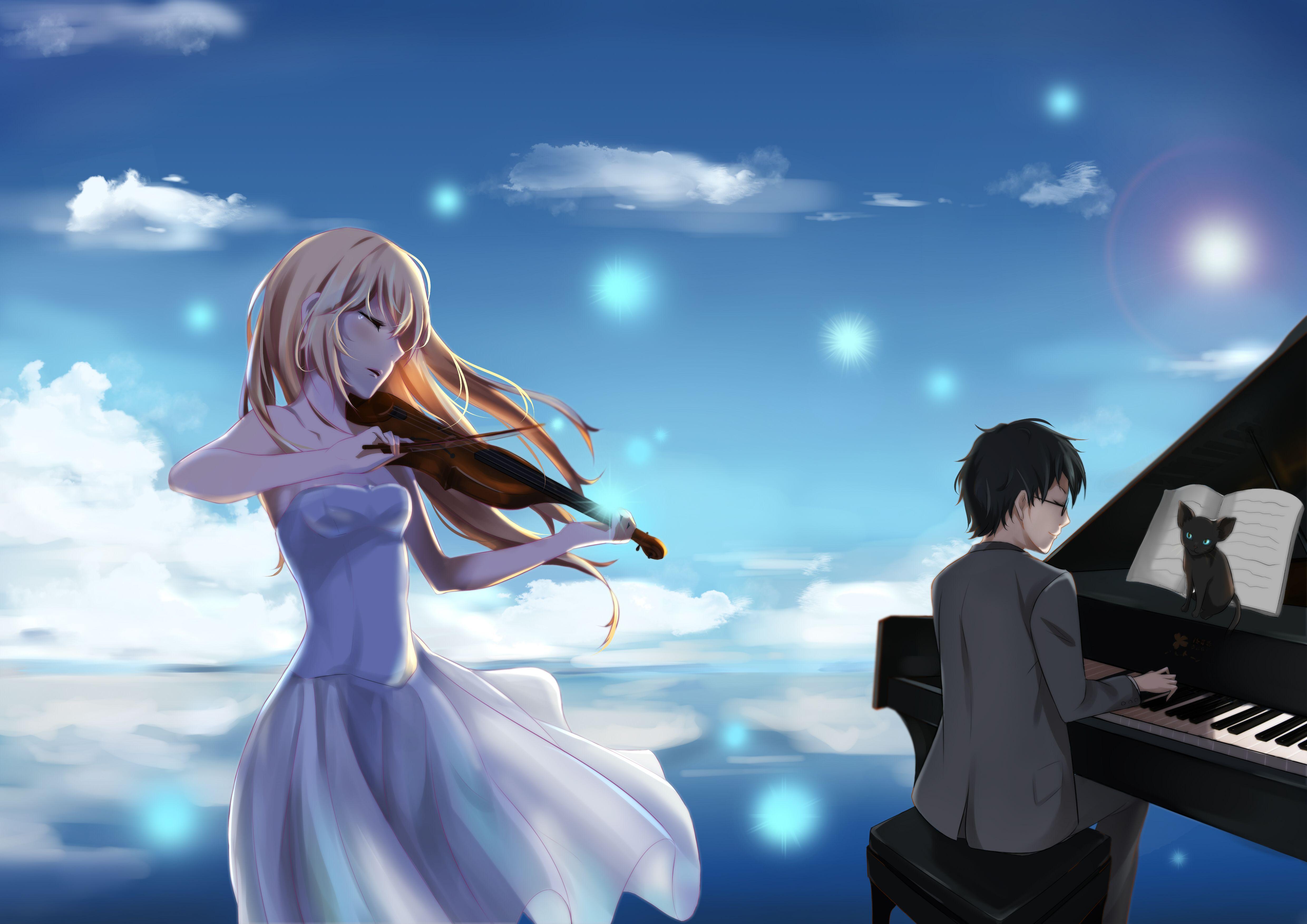 HD your lie in april wallpapers