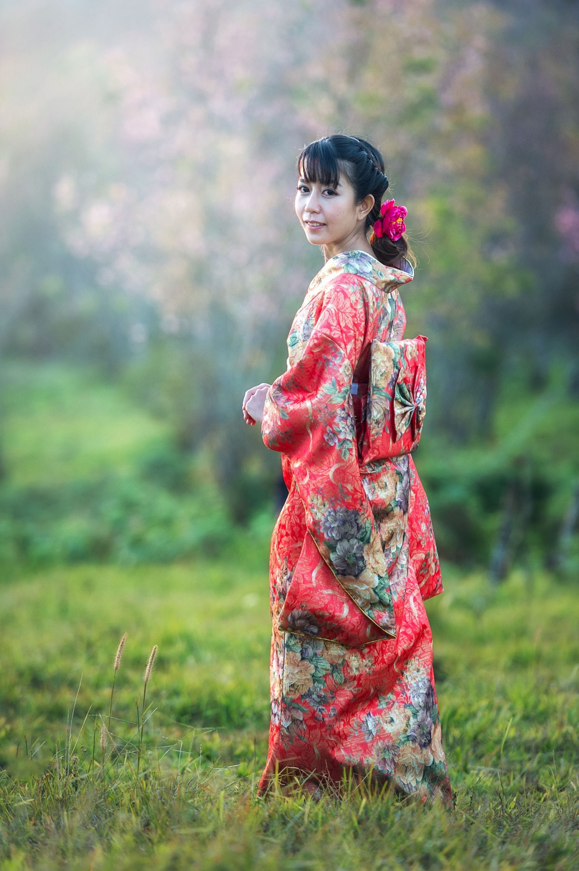 1920x2886 HD Kimono Girl Asia Wallpaper