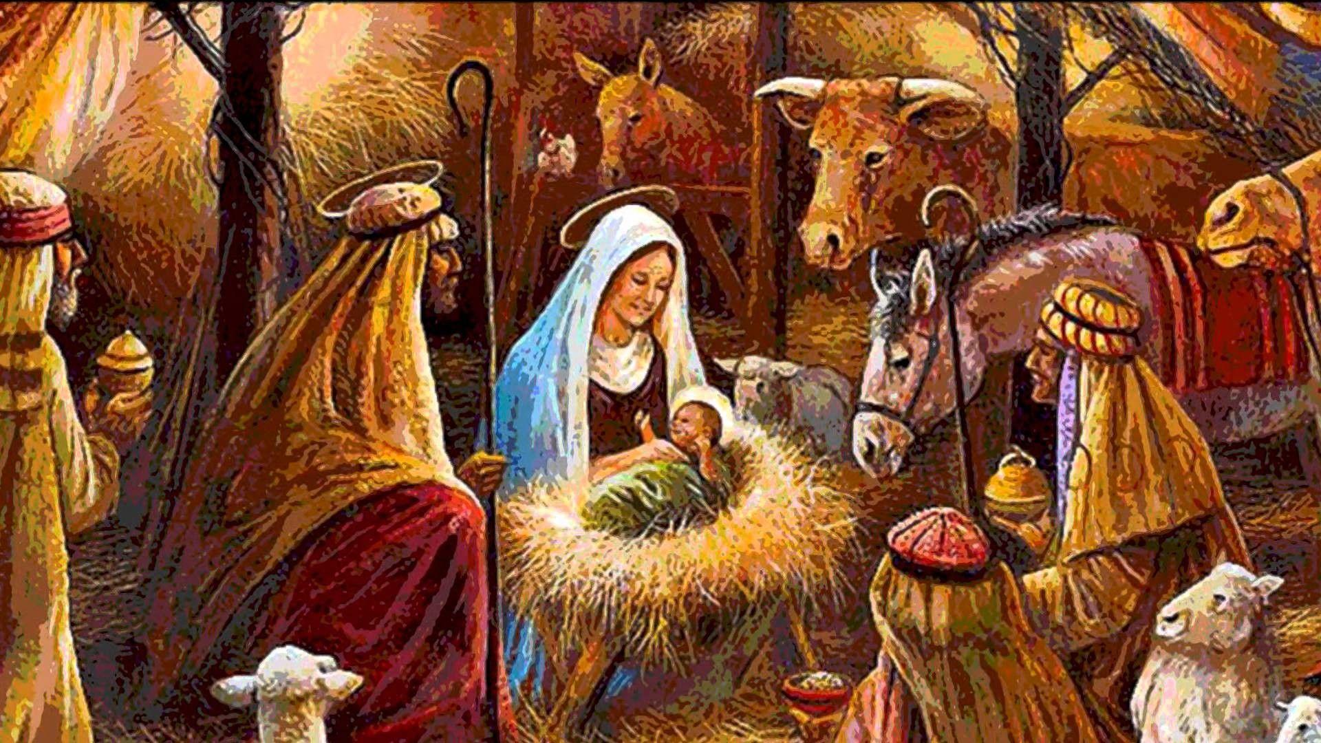 Cartoon The Birth Of Jesus Christ Photography Background Backdrop | My ...