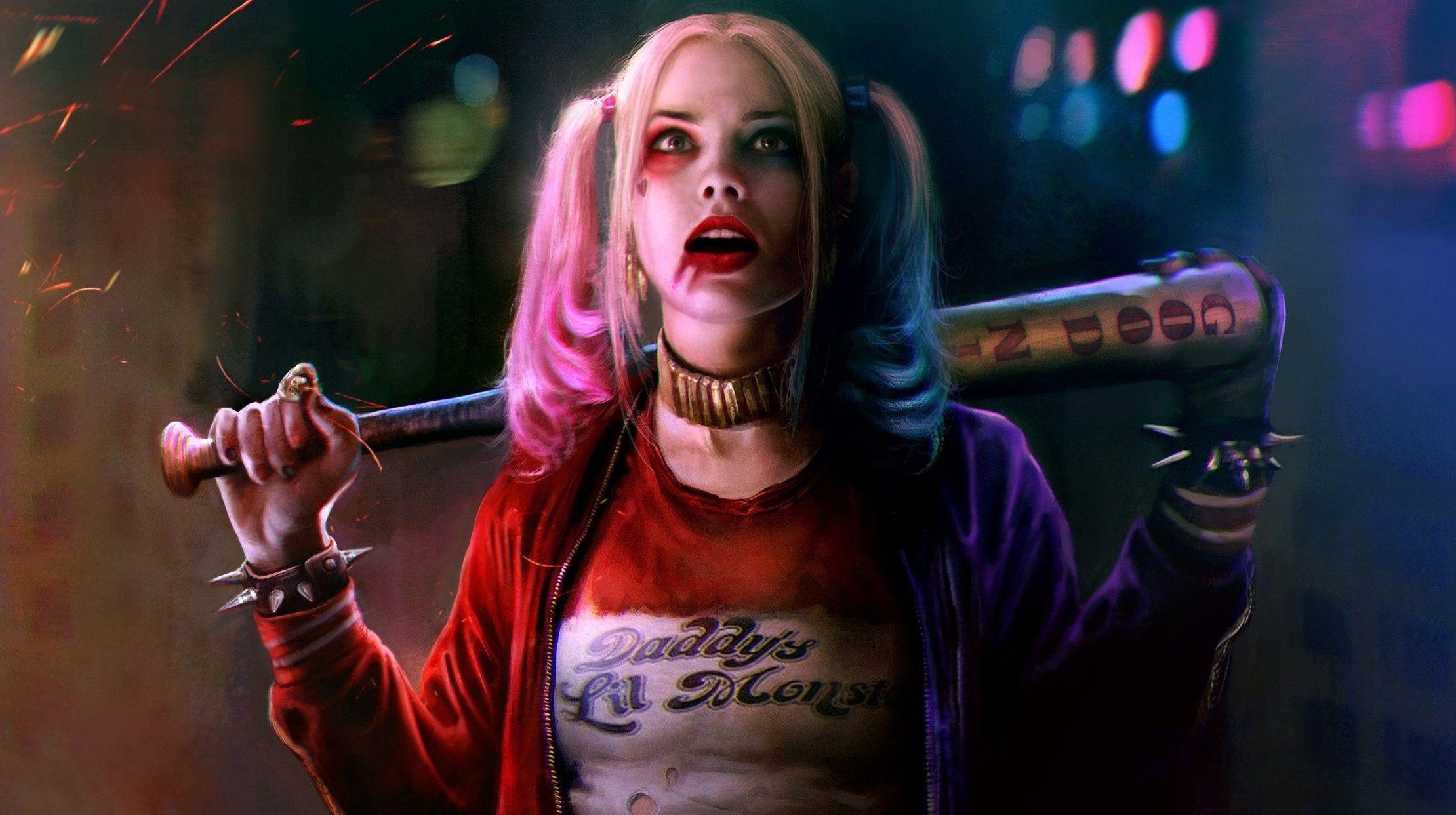 2220x1243 Harley Quinn Wallpaper for Desktop