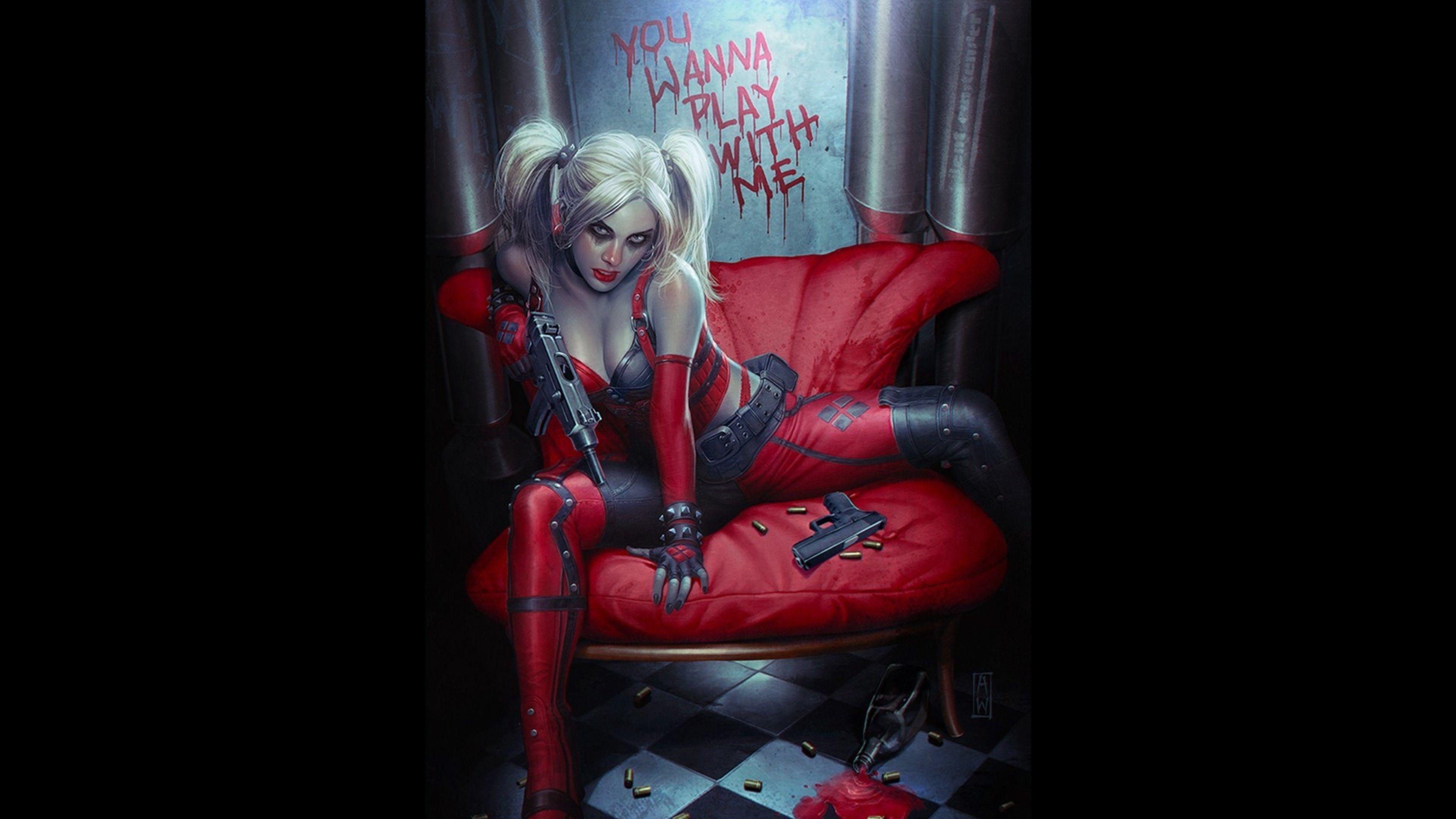 3840x2160 Wallpaper Weekends: Harley Quinn for Apple Watch, iPad, iPhone