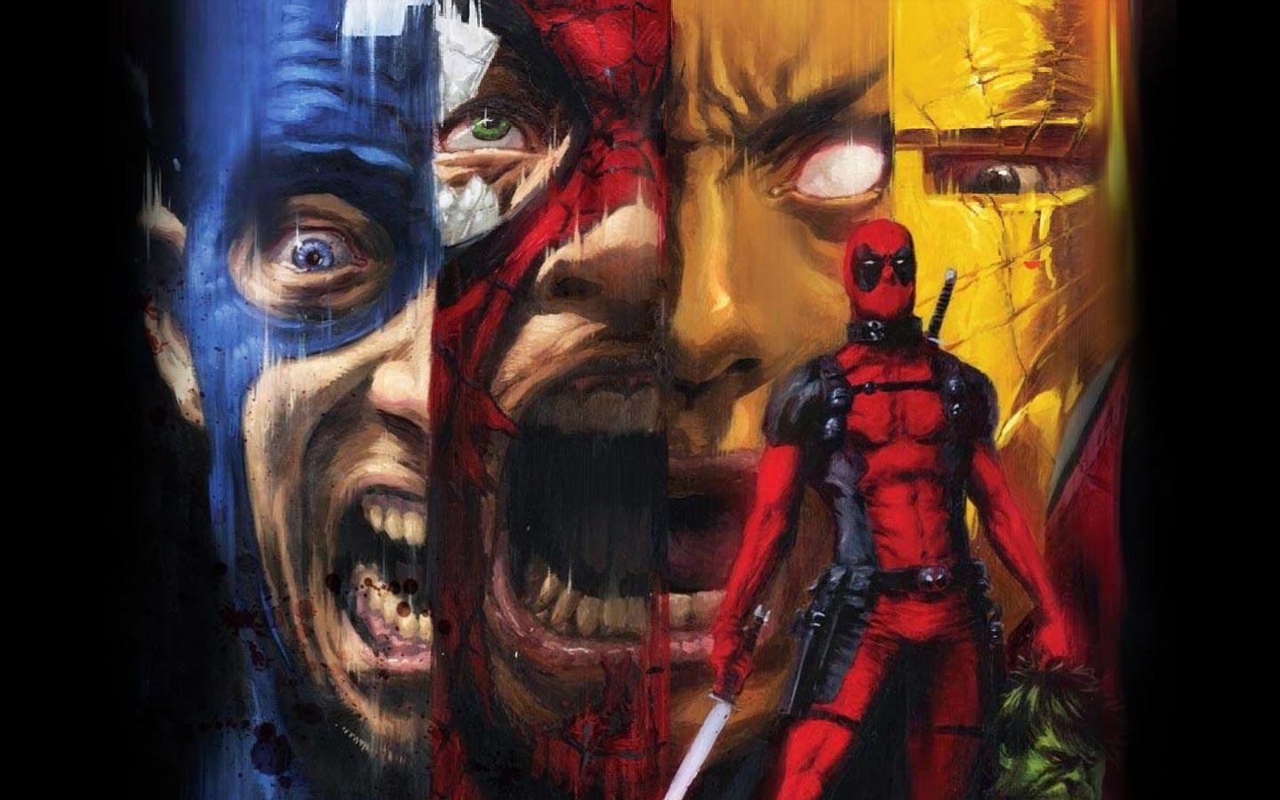1440x900 Free download Deadpool Kills Marvel Heroes Captain America Spider Man Iron Man Hulk [1440x900] for your Desktop, Mobile & Tablet. Explore Spiderman and Deadpool Wallpaper. Deadpool Wallpaper Mobile, Funny