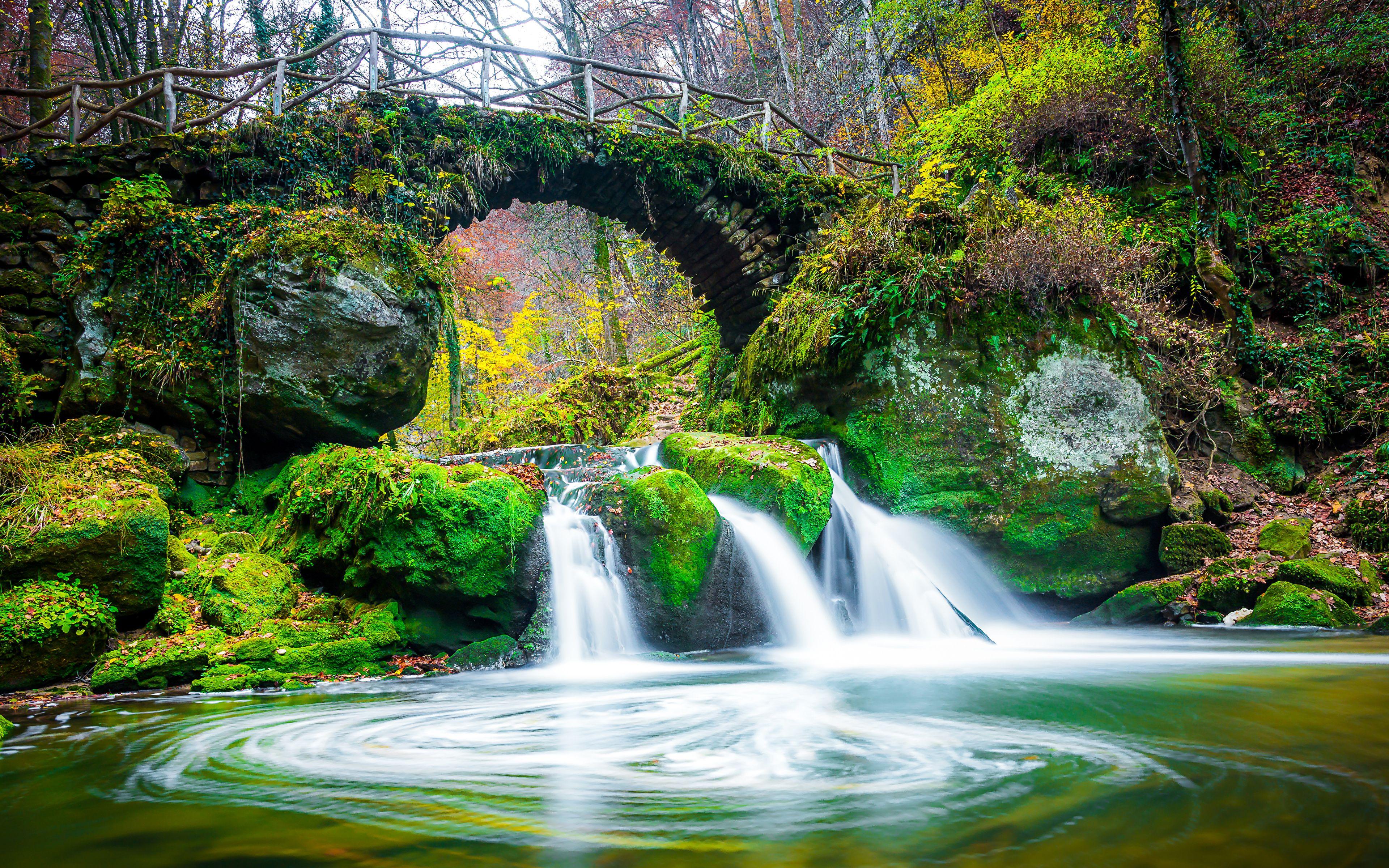 3840x2400 Desktop Wallpaper Luxembourg Mullerthal Region Nature 3840x2400