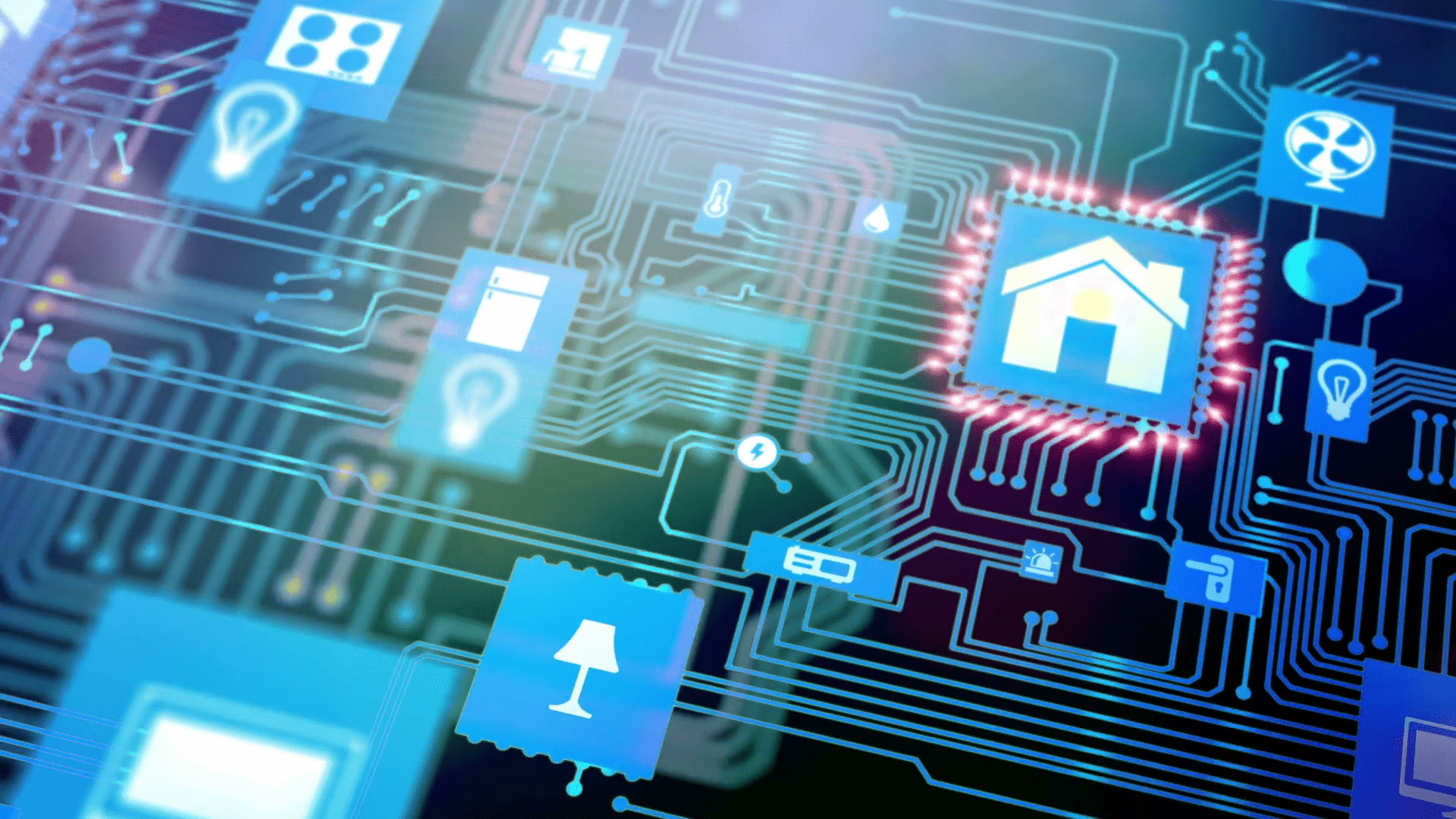 1920x1080 Smarthome House Automation Icon On Motherboard, Future Wallpaper & Background Download