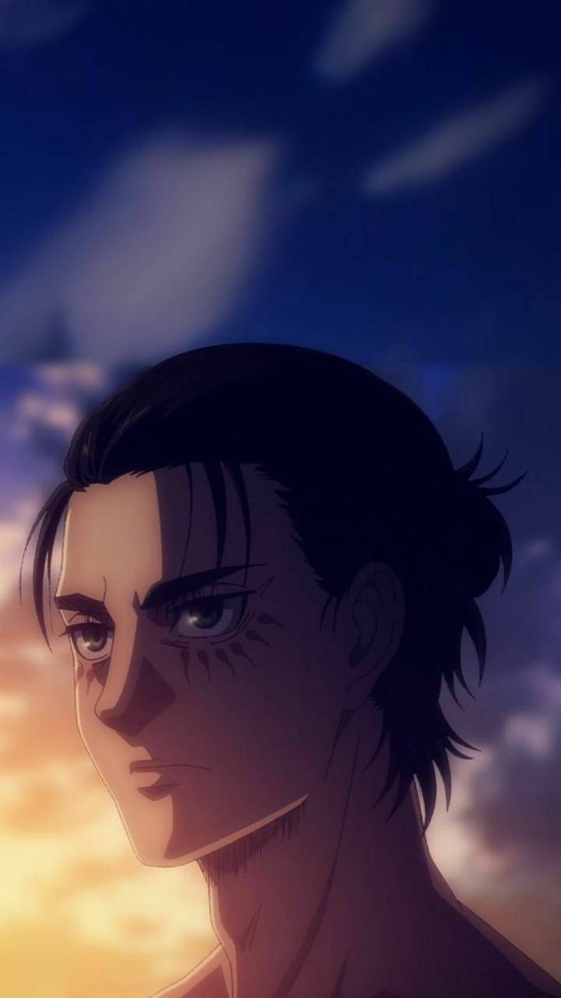 800x1422 Eren Jaeger, cloud, nose, Anime, aot, eren yaeger, attack on Titan, shingeki on kyojin, HD phone wallpaper