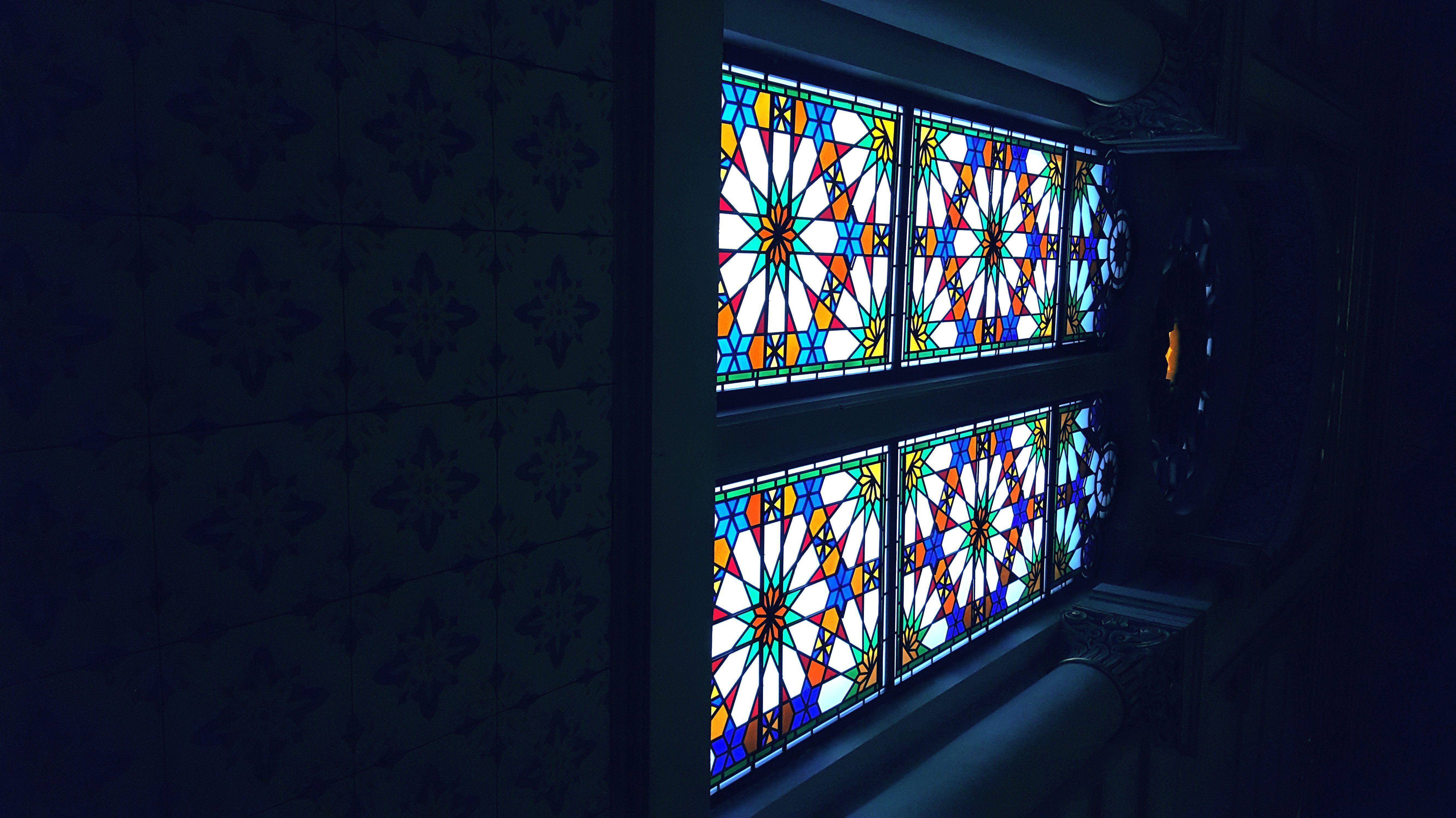 5312x2988 Vijecnica, Vitraj, Sarajevo, Historic, Stained glass Wallpaper HD