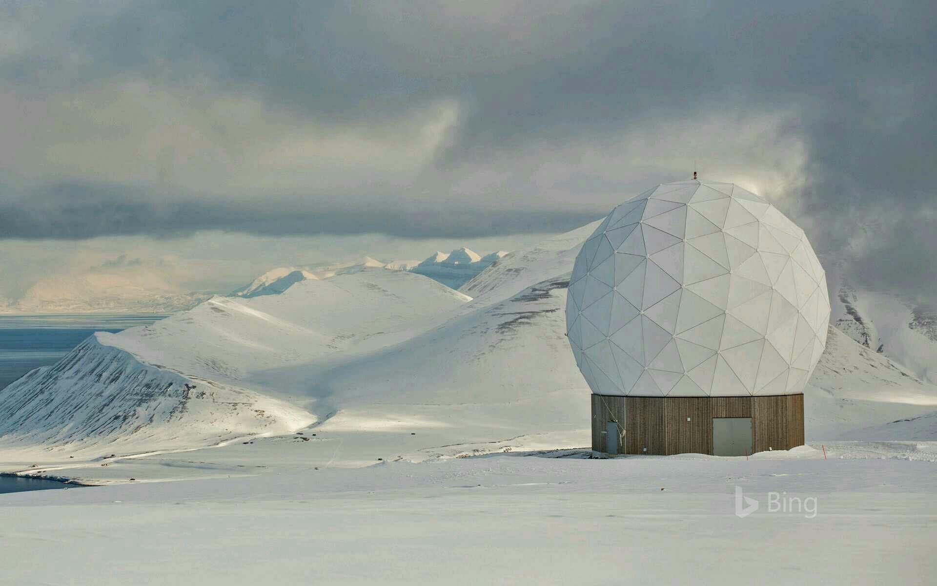 1920x1200 Svalbard Satellite Station Norwegian: Svalbard satelittstasjon