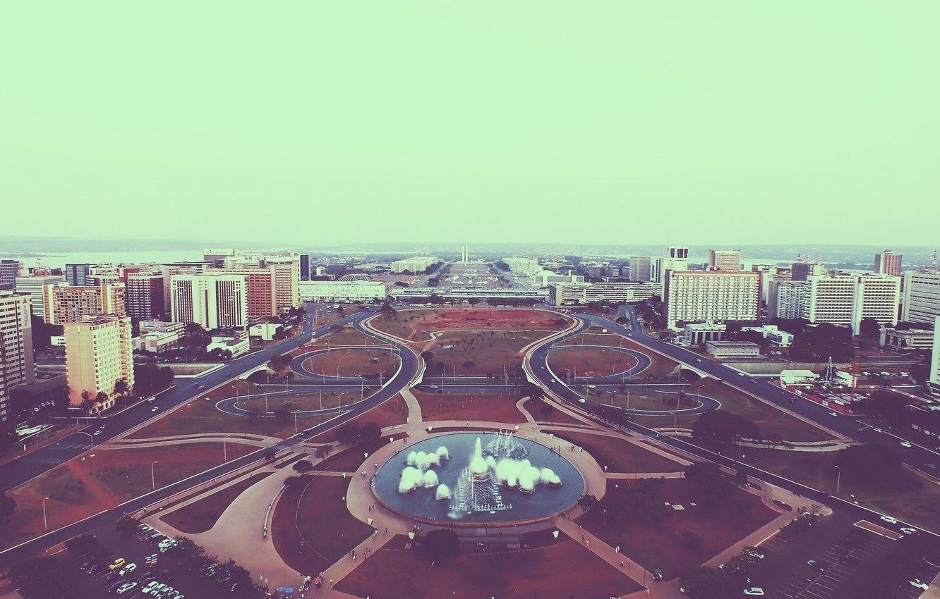 1332x850 Wallpaper Brasil, Brasilia, Oscar Niemeyer, Esplanada dos