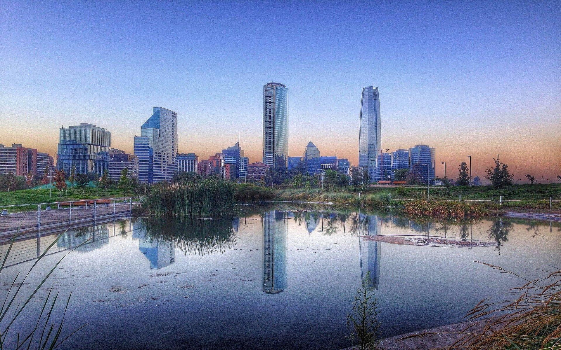1920x1200 City buildings, landscape, cityscape, Santiago de Chile, metropolis HD wallpaper