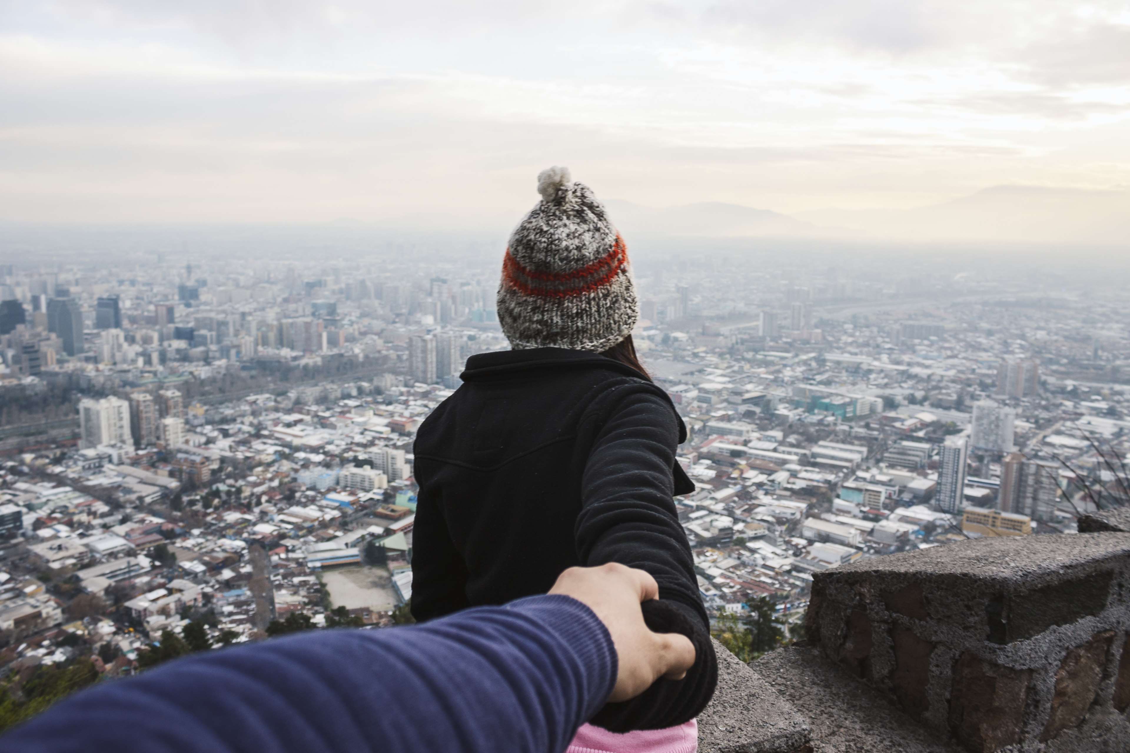 3840x2560 Adult, Beanie, Buildings, City, Cityscape, Couple, , HD