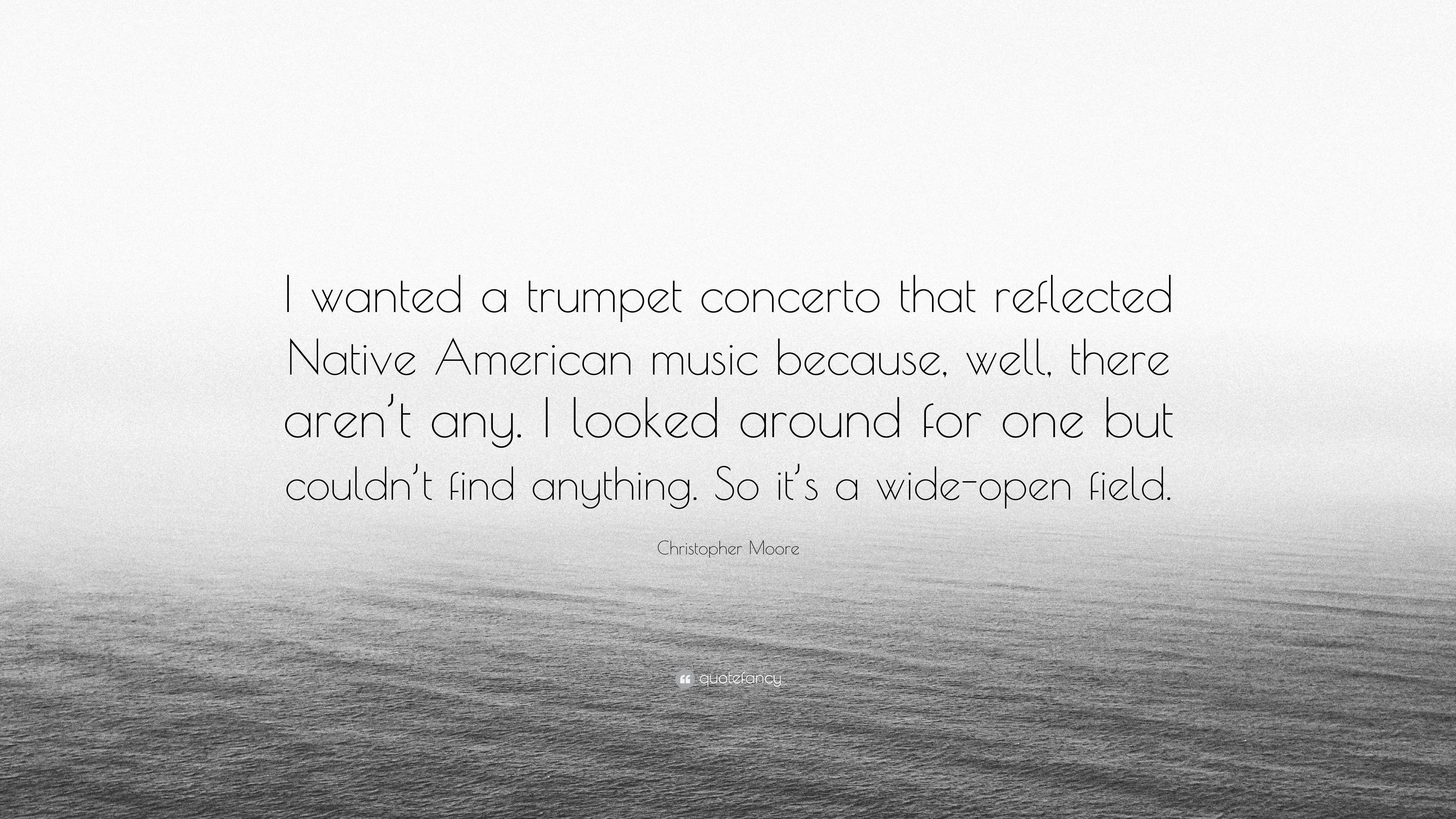 3840x2160 Christopher Moore Quote: “I wanted a trumpet concerto that reflected