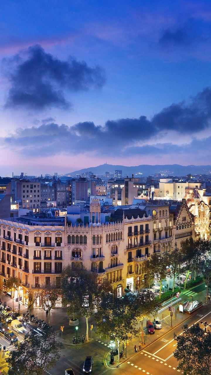 720x1280 evening, city, home, spain, street, barcelona, barcelona