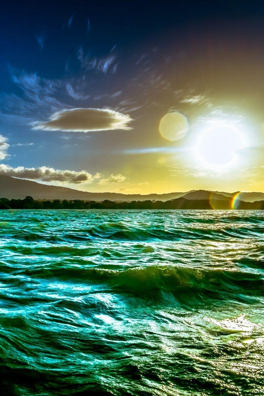 912x1367 Sunset over Nicaragua Lake by Go Ga. Nature, Best sunset, Wonders