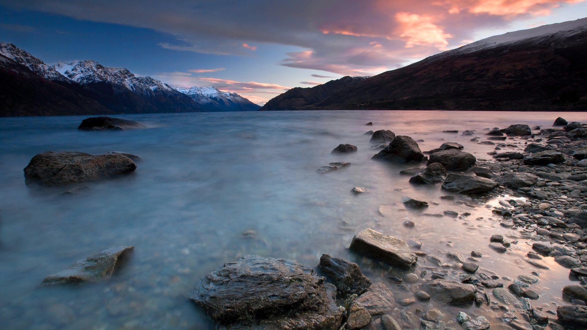1920x1080 Zealand sunrise fenjin kingstown landscape nature 壁纸下载