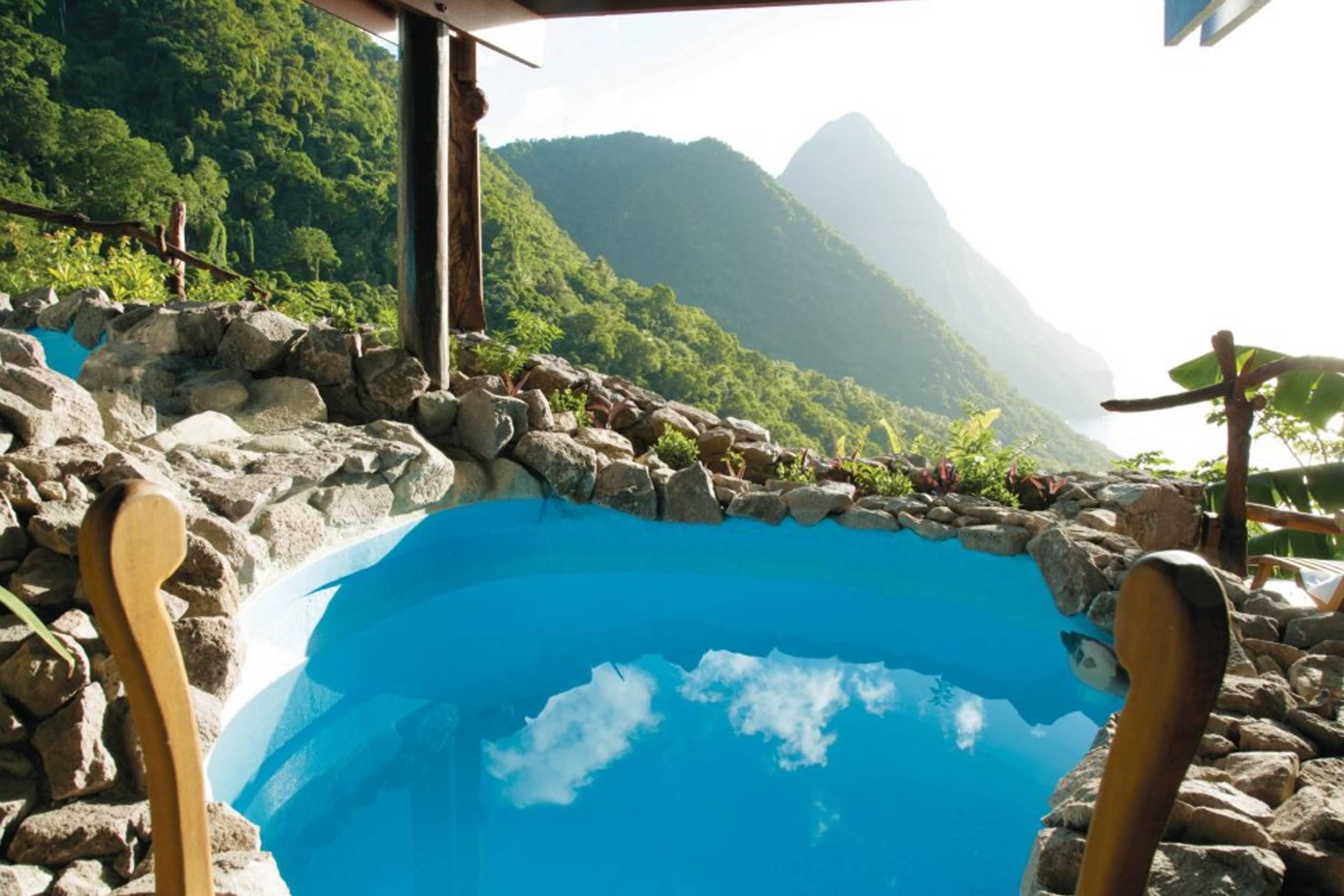 2500x1667 View Out From Ladera Spa In St Lucia Caribbean HD desktop wallpaper : Widescreen : High Definition
