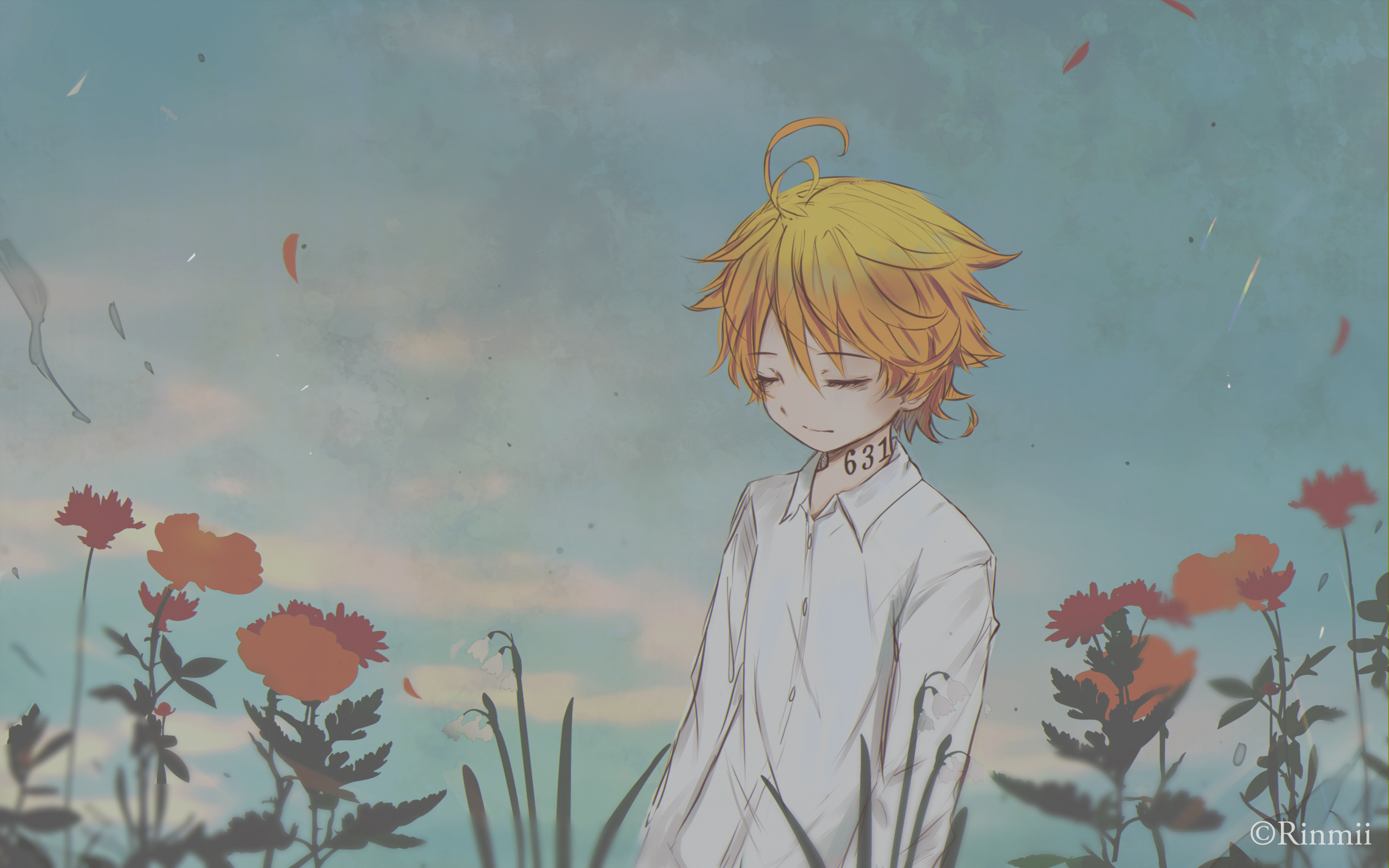 2880x1800 Download 2880x1800 Yakusoku No Neverland, Emma, Blond, Closed Eyes