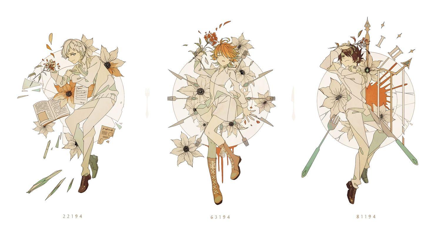 1500x808 emma (yakusoku no neverland) male norman (yakusoku no neverland