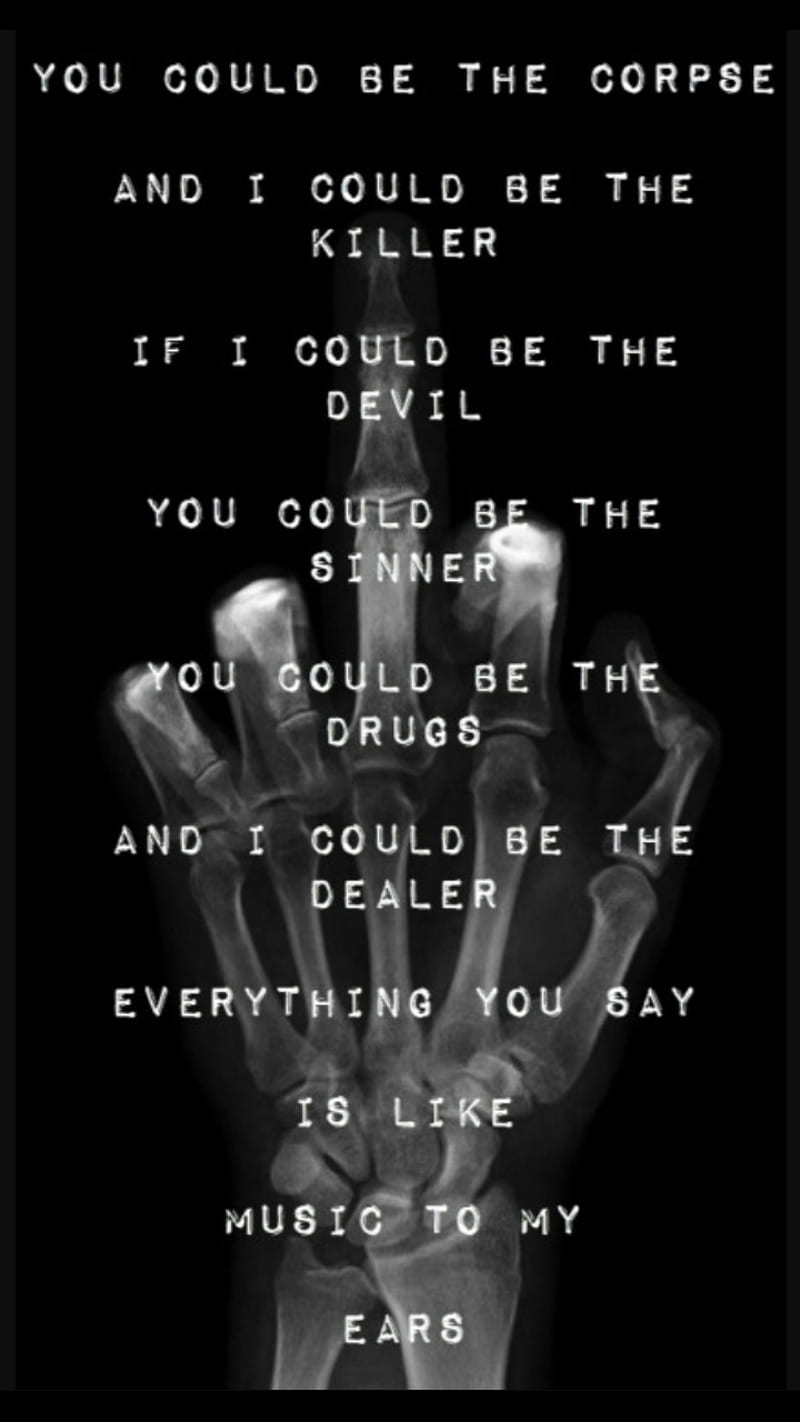 800x1422 Sarcasm lyrics, get scared, quotes, HD phone wallpaper