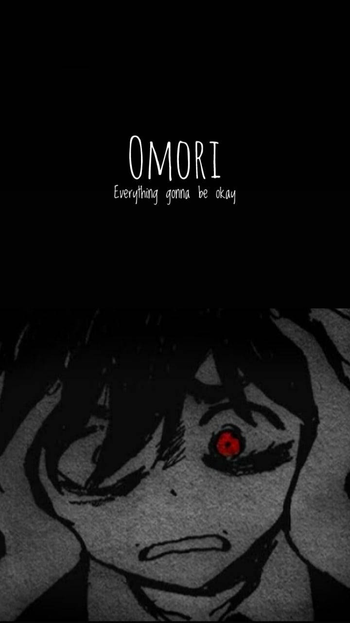 720x1281 Download Omori Scared Red Eye Wallpaper